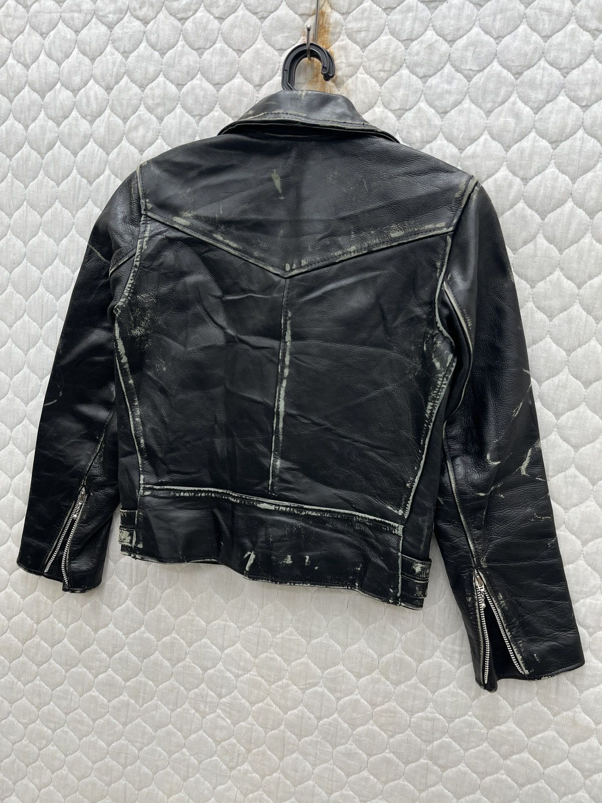 14th Addiction 🔥🔥🔥ARCHIVE HELL CAT PUNKS LEATHER JACKET Size XS / US 0-2 / IT 36-38 - 6 Thumbnail