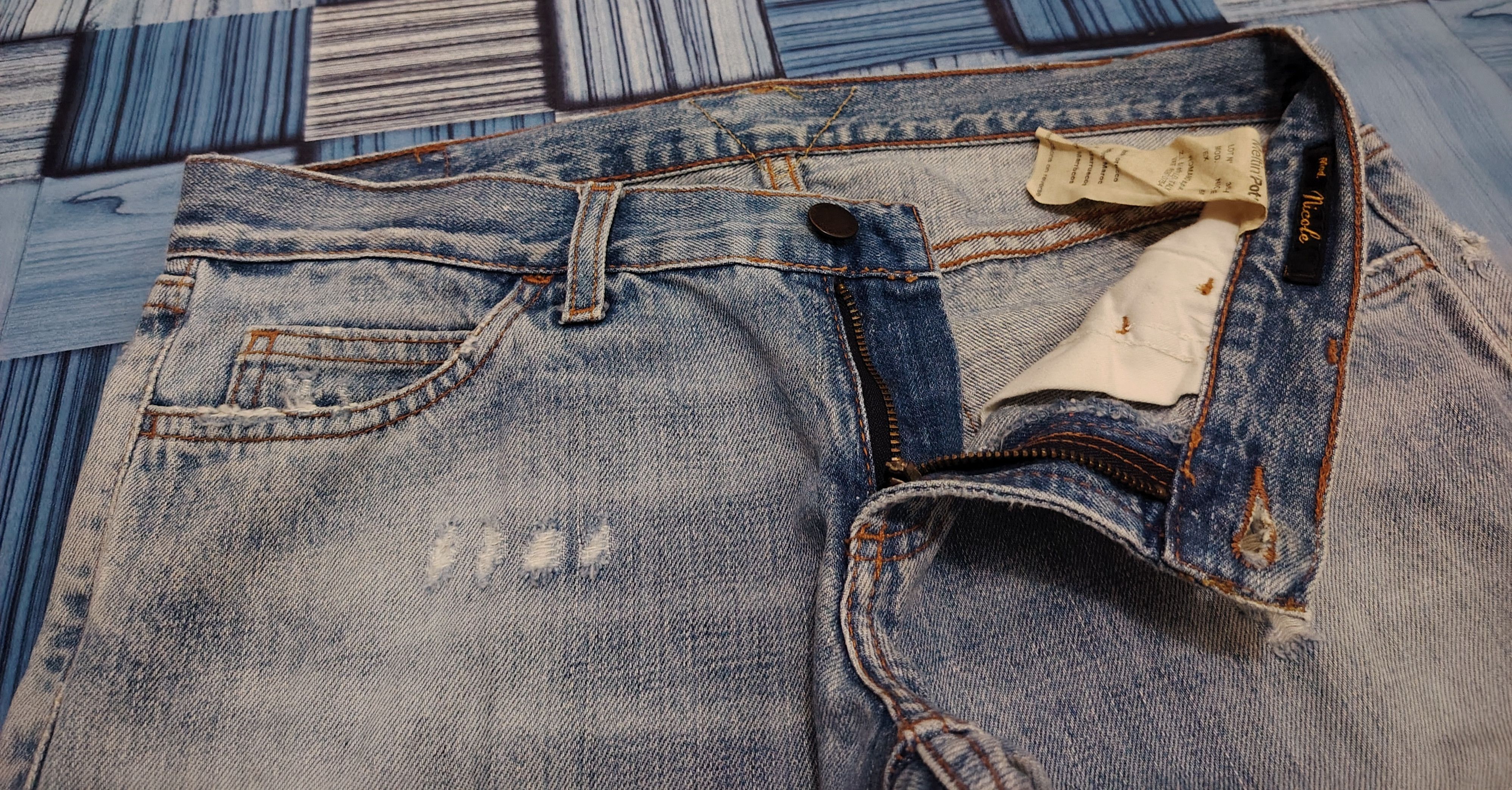 Hysteric Glamour Meltinpot Distressed denim Flare Jeans Size US 30 / EU 46 - 11 Thumbnail