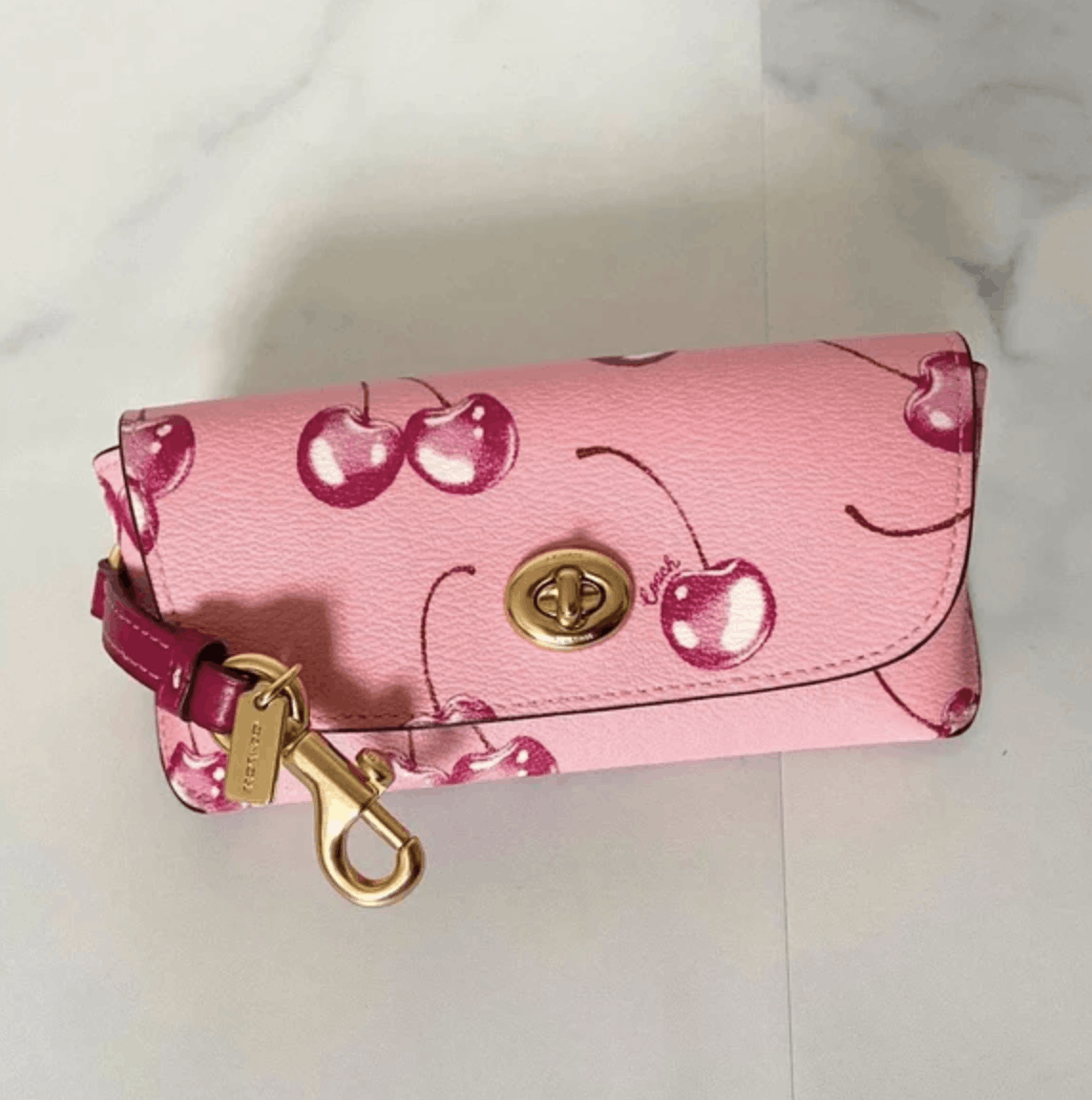 ショルダーバッグ・ポシェット COACH Sunglass Case With Cherry Print CR912 Coach Sunglass Case With Cherry Print CR912 | Grailed