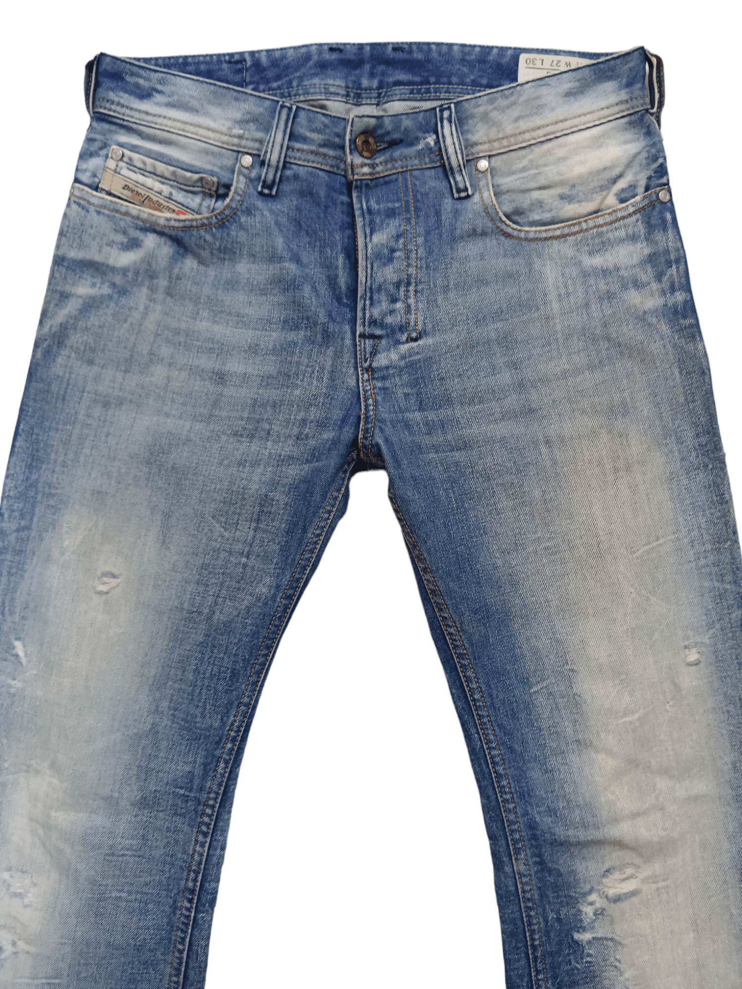 Diesel 🔥Diesel🔥 Distressed Mud Washed Minimalist Flare Denim Size US 27 - 3 Thumbnail