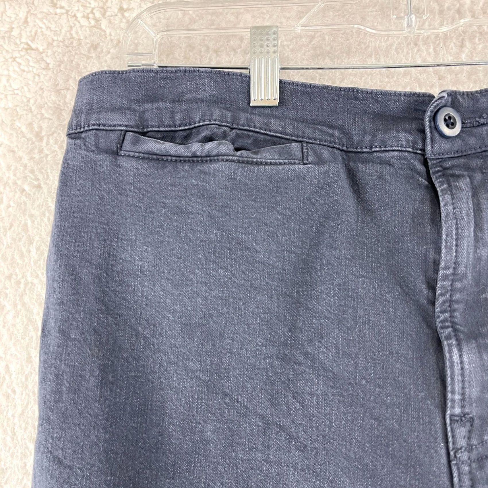 Madewell Madewell Emmett Pants Womens Size 32 Blue Wide-Leg Crop High-Rise Casual Pocket Pants Size 24" / US 00 / IT 34 - 4 Thumbnail