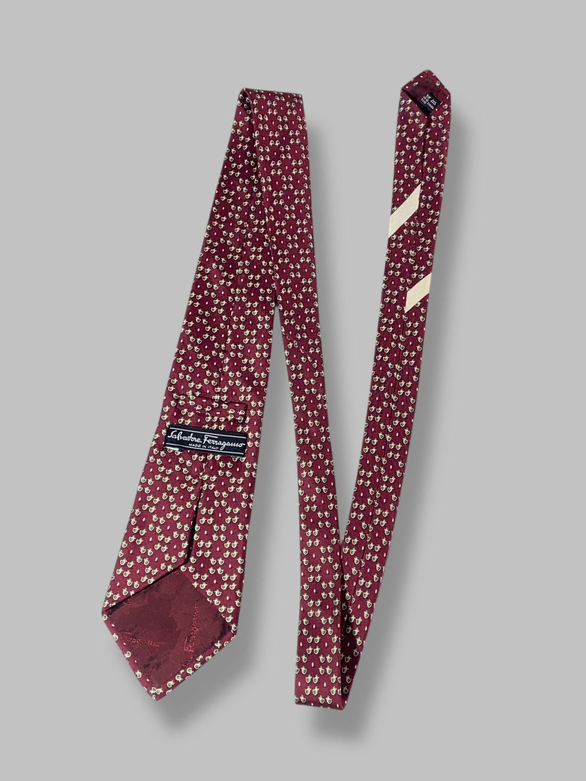 Salvatore Ferragamo Salvatore Ferragamo Vintage Silk Tie Monogram Size ONE SIZE - 2 Thumbnail