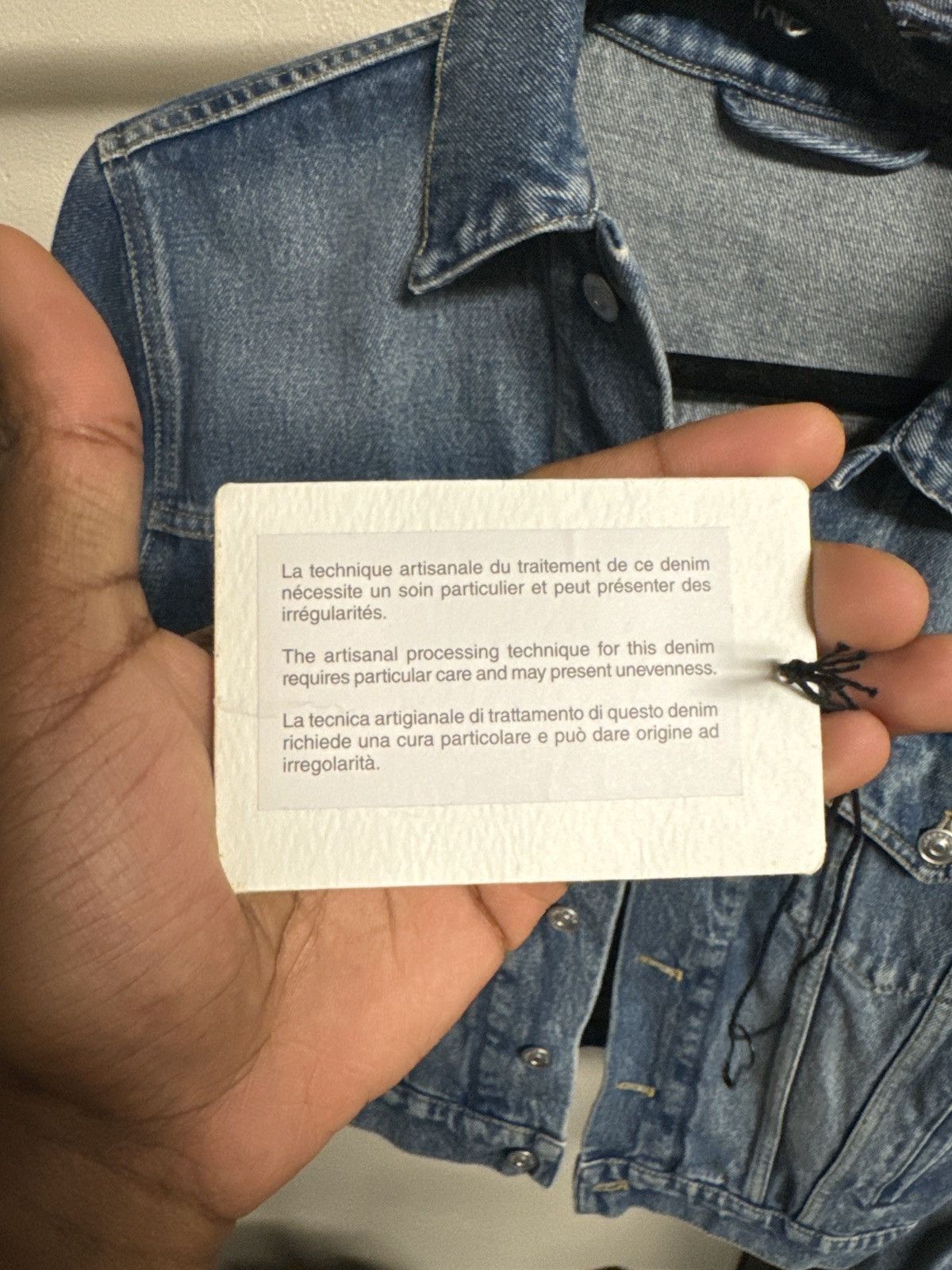 Balenciaga Balenciaga Distressed collar denim jacket Size US S / EU 44-46 / 1 - 10 Thumbnail