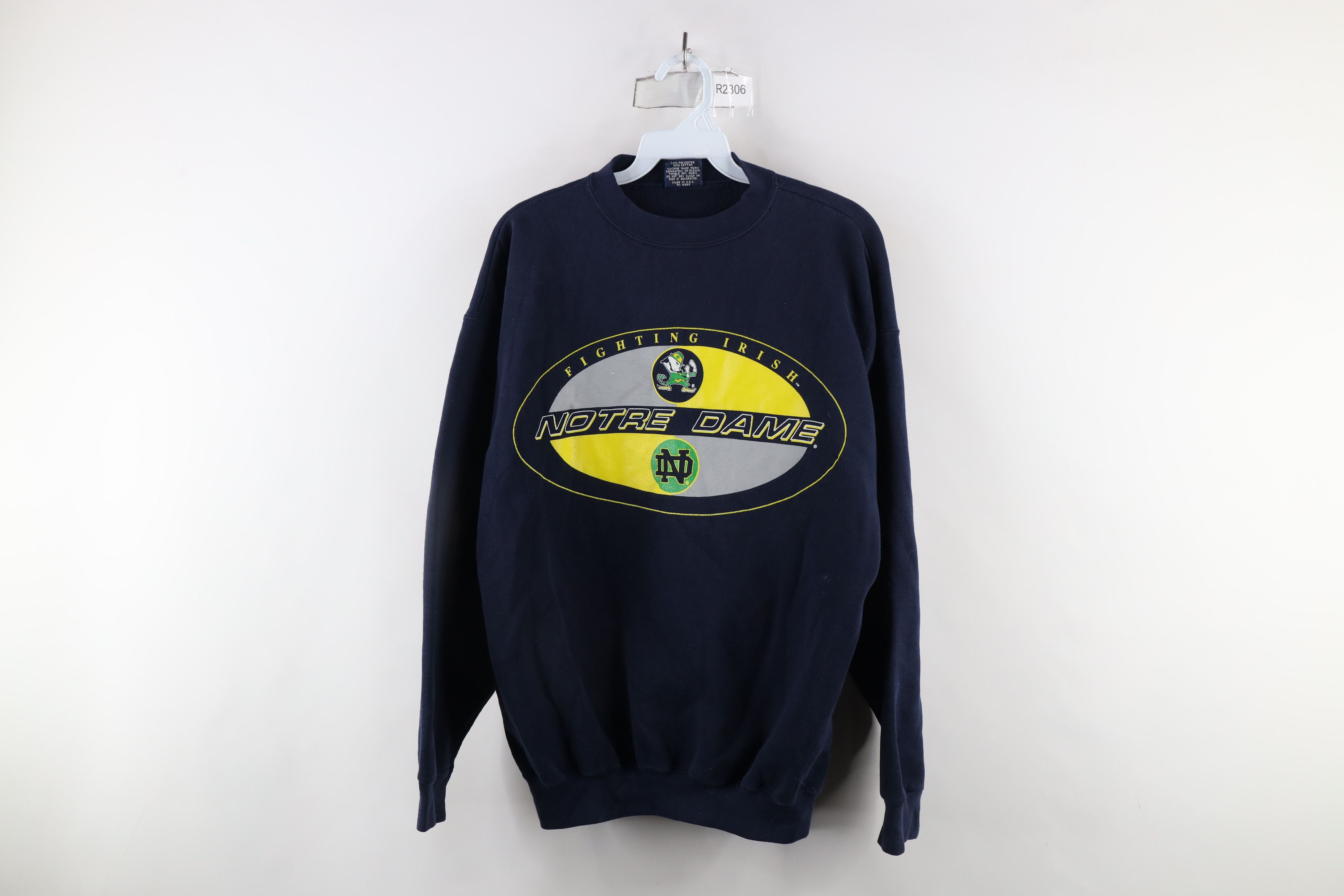 Vintage Vintage 90s Spell Out Notre Dame University Sweatshirt USA Size US L / EU 52-54 / 3 - 1 Thumbnail
