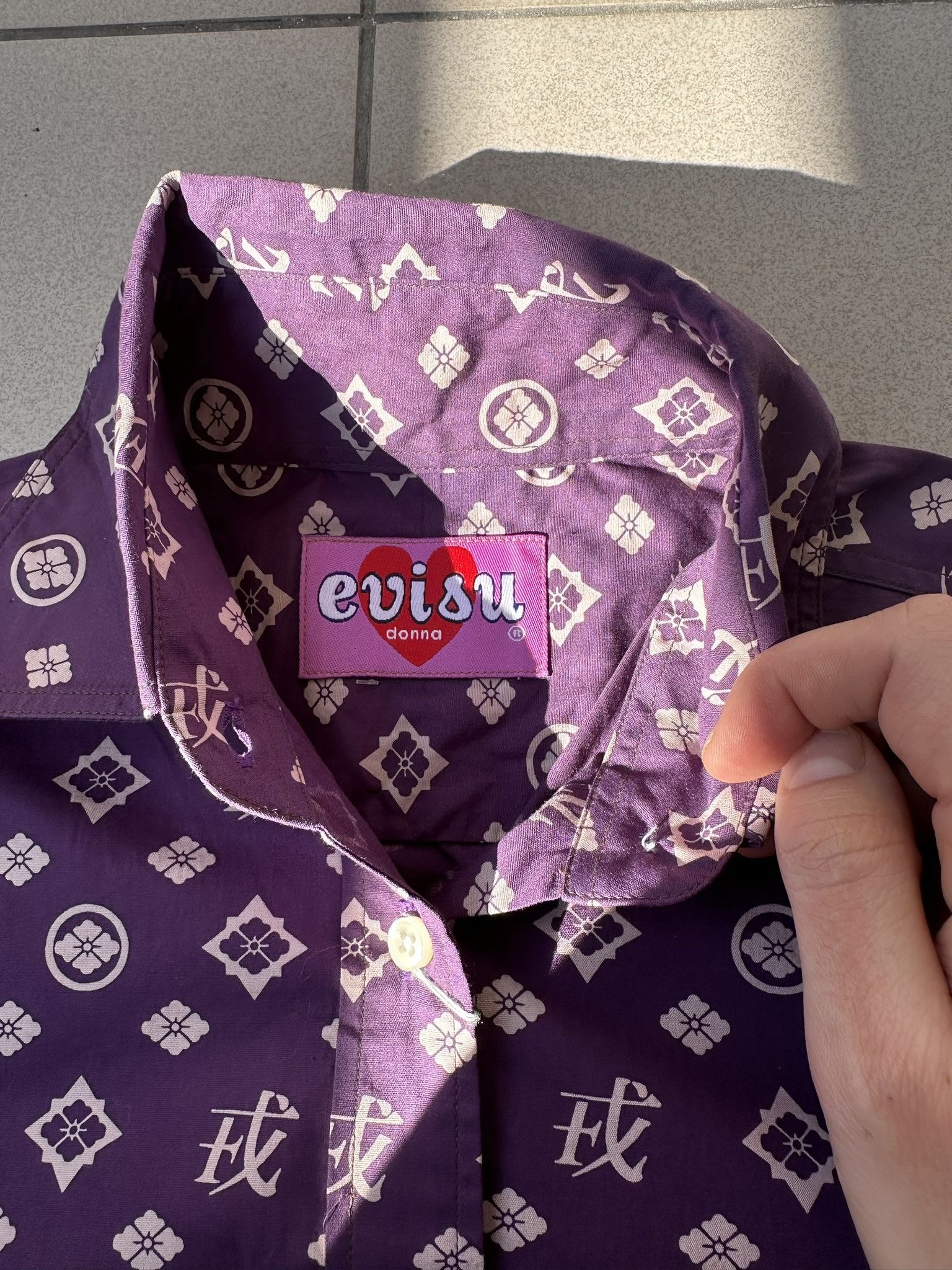 Evisu × Japanese Brand Evisu Donna monogram shirt boxy Size US S / EU 44-46 / 1 - 6 Thumbnail