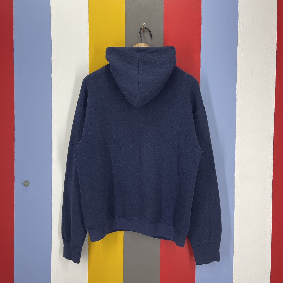 Fruit Of The Loom 90s Vintage YOKOHAMA 50/50 Hoodie Pullover #2001/13 Size US M / EU 48-50 / 2 - 8 Thumbnail