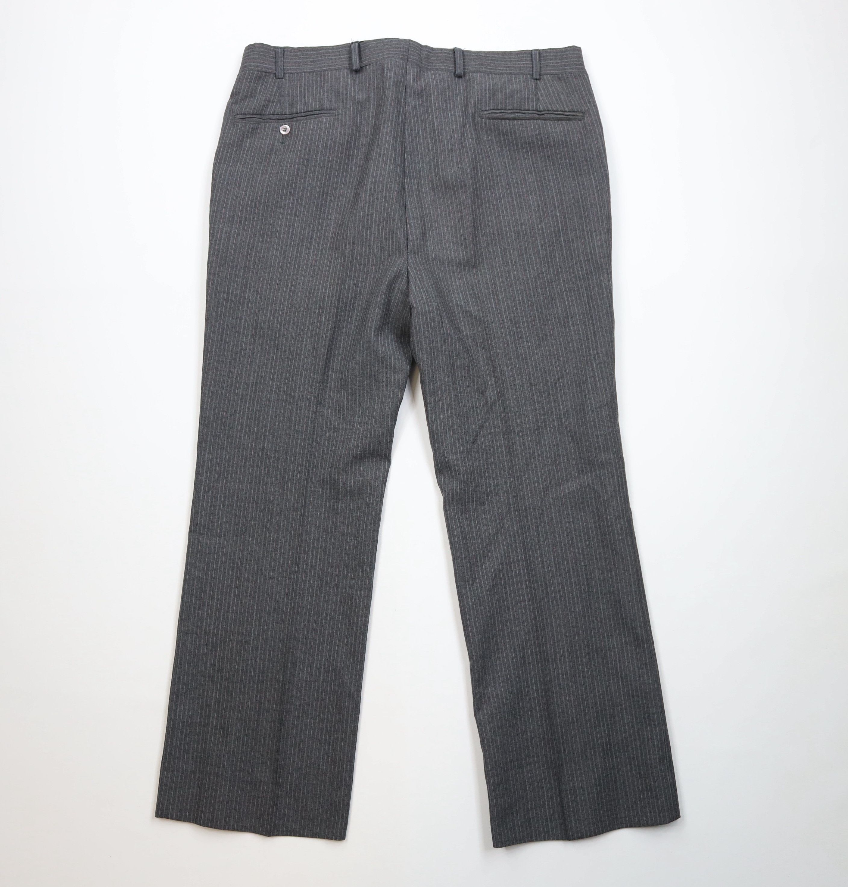 Vintage Vintage 70s Streetwear Striped Wide Leg Chino Pants USA Size US 38 / EU 54 - 11 Thumbnail