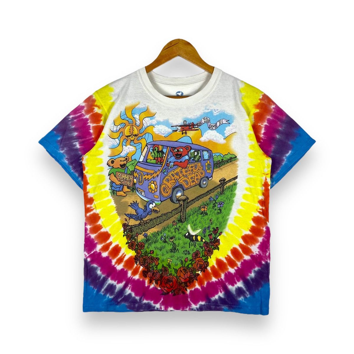 VINTAGE 1994 GRATEFUL DEAD SUMMER TOUR LIQUID BLUE TEE