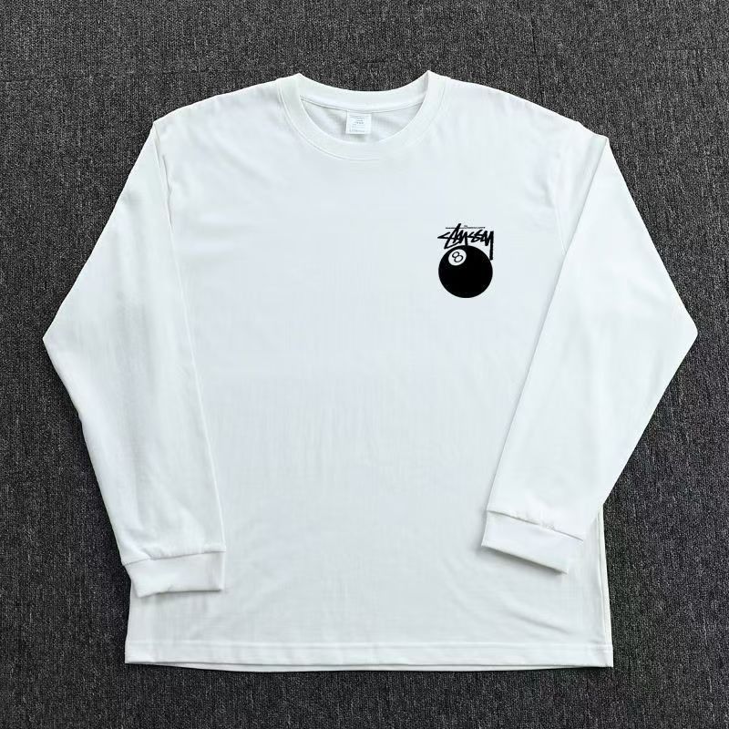 Japanese Brand White washed vintage billiards print long-sleeved t-shirt Size US M / EU 48-50 / 2 - 2 Thumbnail