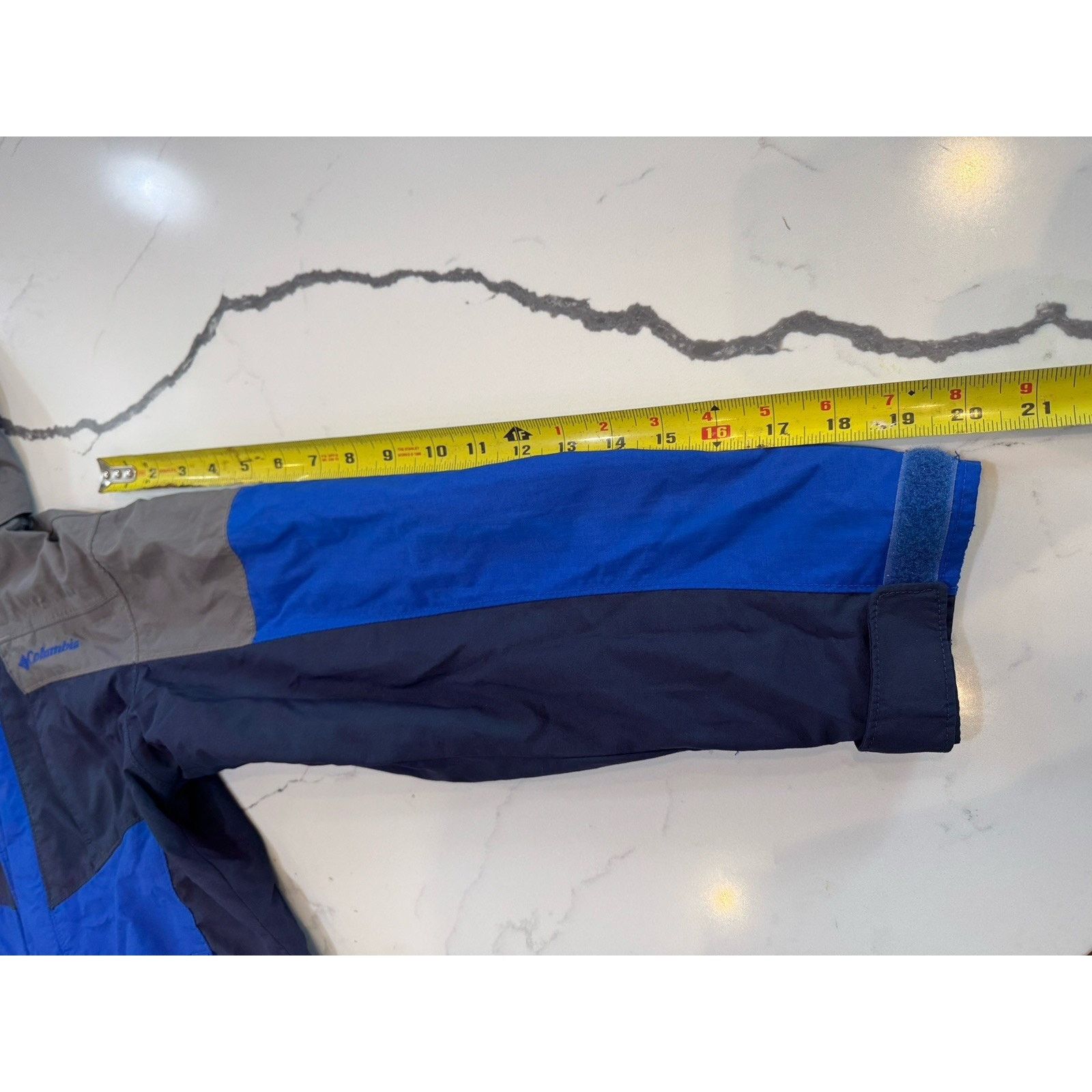 Columbia Columbia Youth M Omni-Tech Waterproof Hooded Jacket Blue Size M / US 6-8 / IT 42-44 - 7 Thumbnail