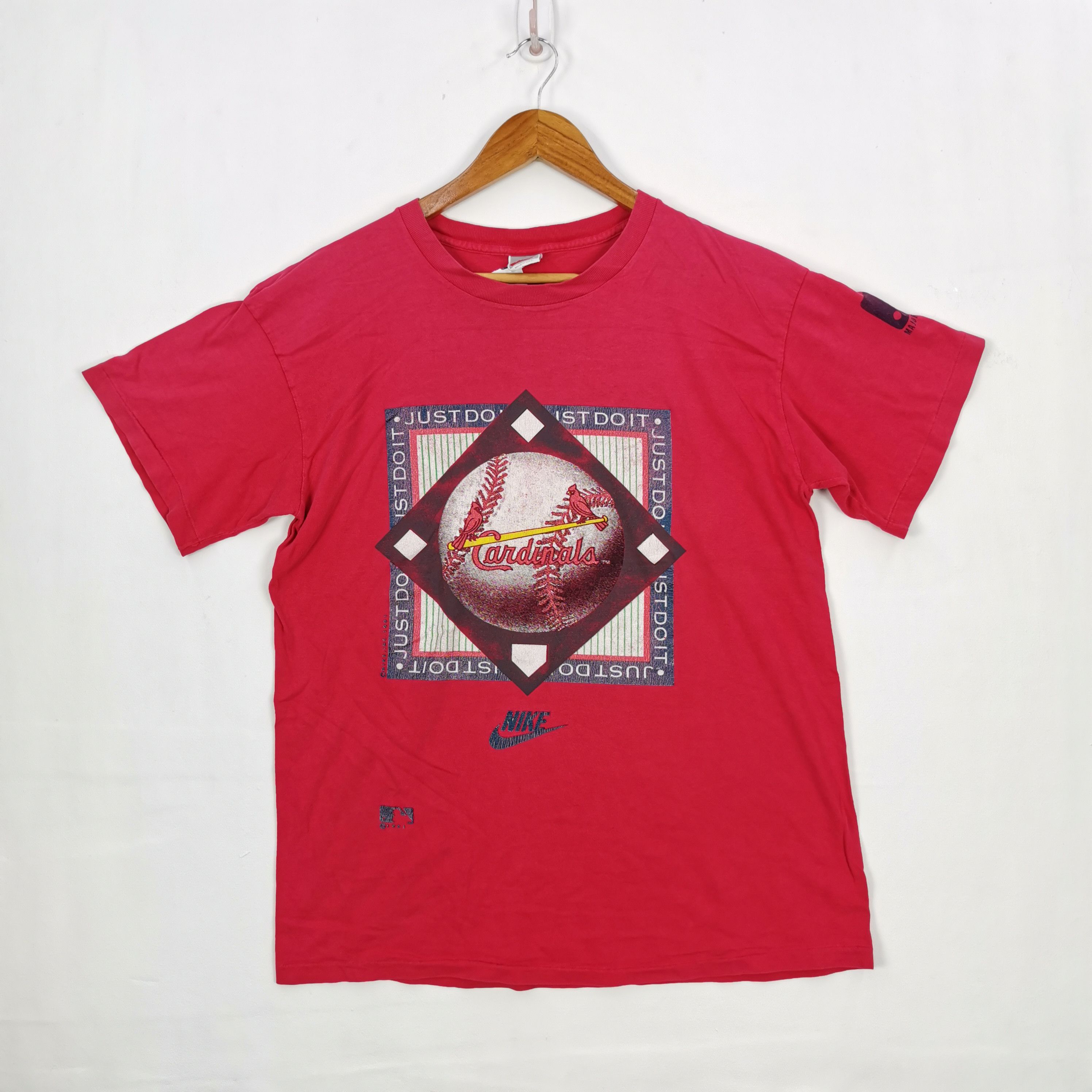Vintage Nike T-Shirt Nike Swoosh ACG Cardinal MLB Tee