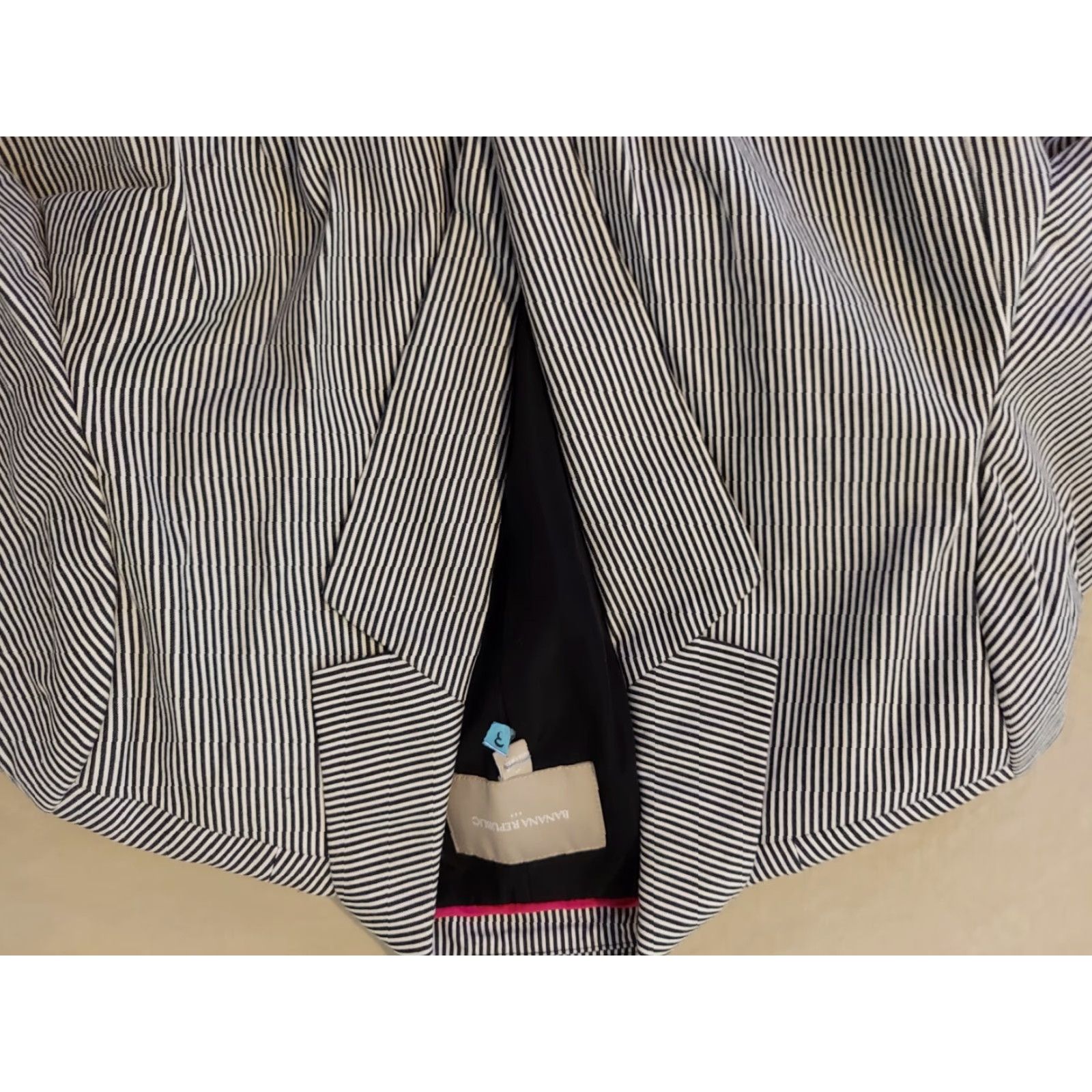 Banana Republic Womens Banana Republic Jacket Blazer 8 Gray Cotton Blazer Women Size 8 Gray Basic Jacket Size M / US 6-8 / IT 42-44 - 2 Thumbnail
