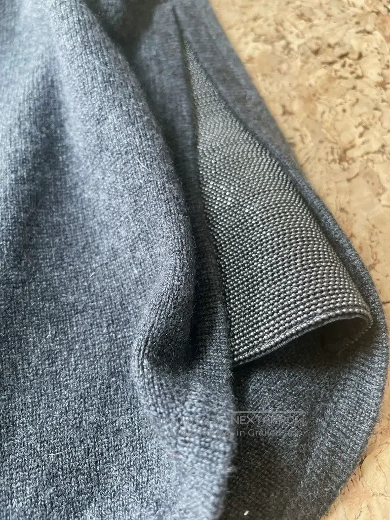 Brunello Cucinelli Brunello Cucinelli size M Iron gray beaded cashmere shorts Size 25" / US 0 / IT 36 - 3 Thumbnail