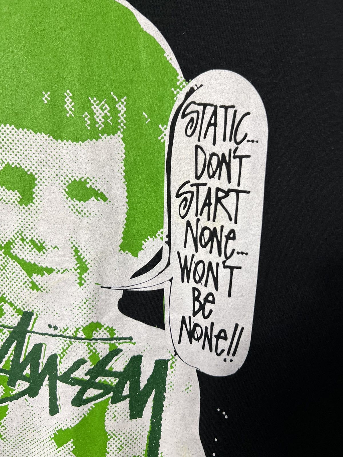 Stussy × Vintage Rare Vintage Stussy Static Don’t Start None Won’t Be None Size US M / EU 48-50 / 2 - 8 Thumbnail