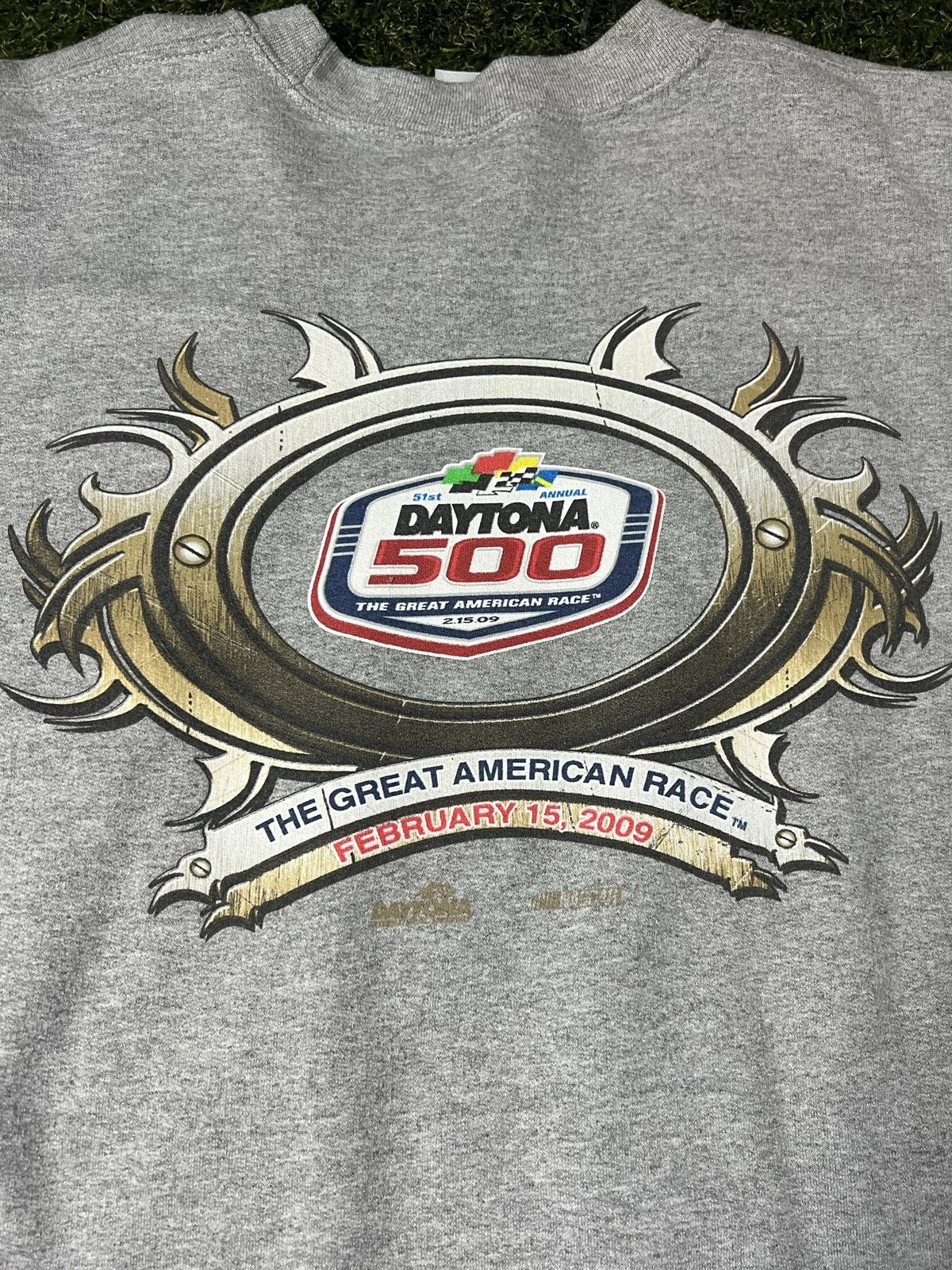 NASCAR Vintage Y2K Grunge Styled Daytona 500 NASCAR Racing Crewneck Size US XL / EU 56 / 4 - 4 Thumbnail