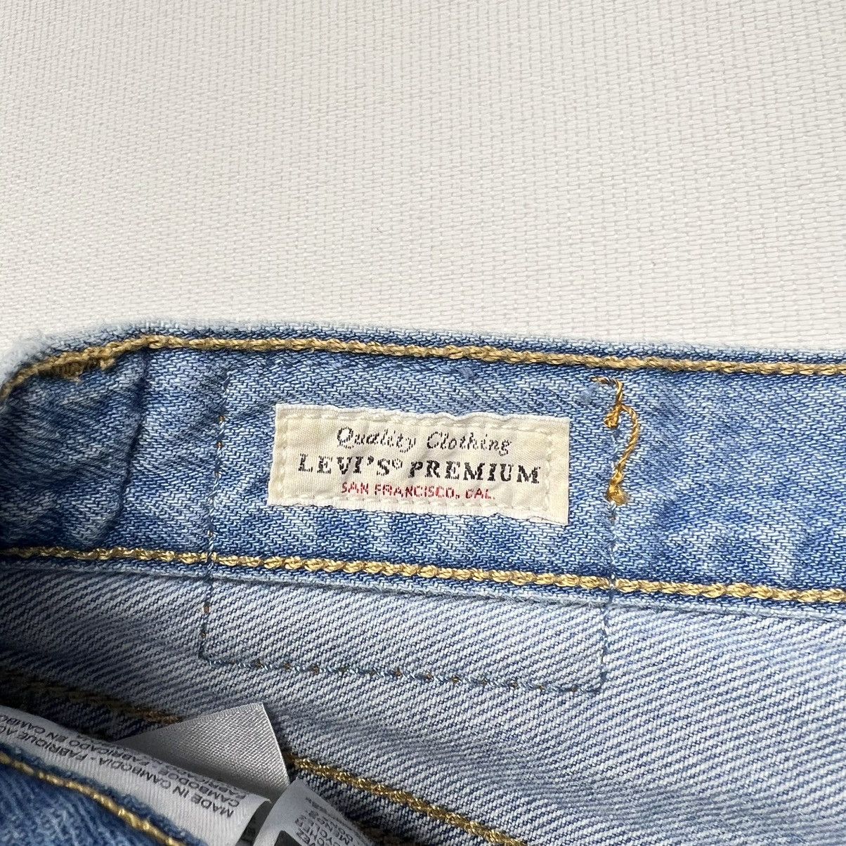 Levi's Levis Premium Jeans Blue 501 Straight Original Denim Ripped Size 25" / US 0 / IT 36 - 9 Thumbnail