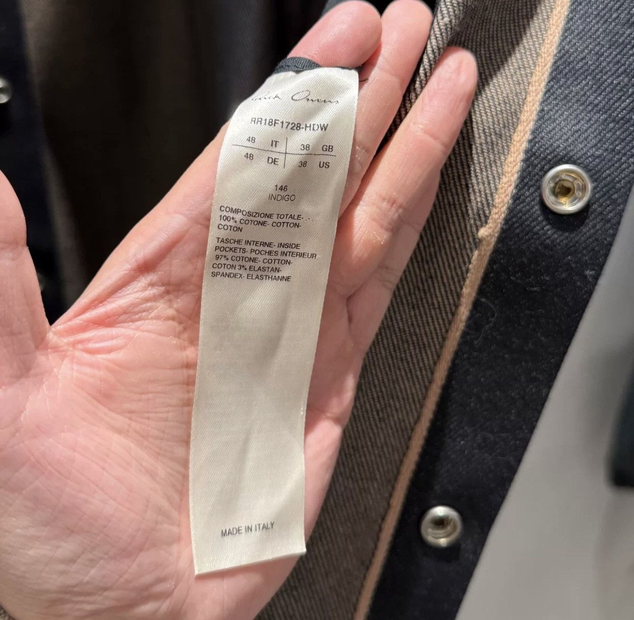 Rick Owens Rick owens mainline show denim jacket2412-Nextarrow Size US M / EU 48-50 / 2 - 6 Thumbnail