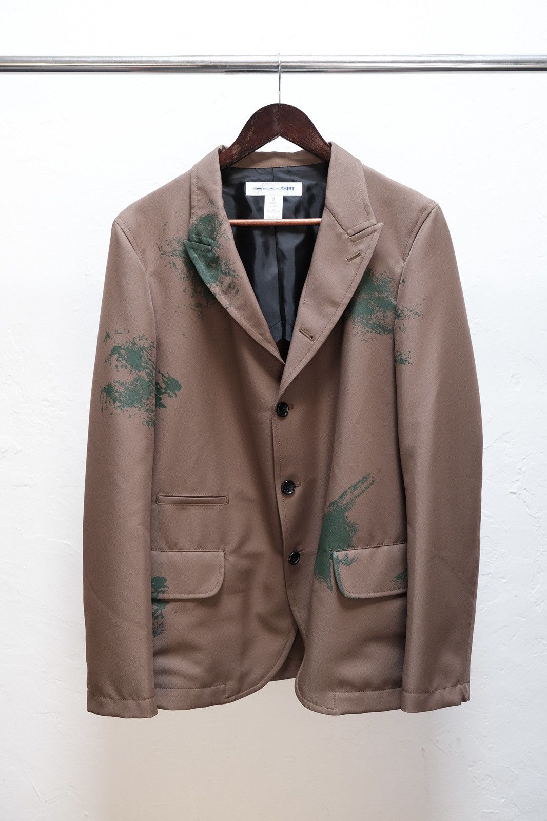 Comme des Garcons SHIRT Comme Des Garcons Shirt Woven Hand Printed Blazer Size US M / EU 48-50 / 2 - 2 Thumbnail