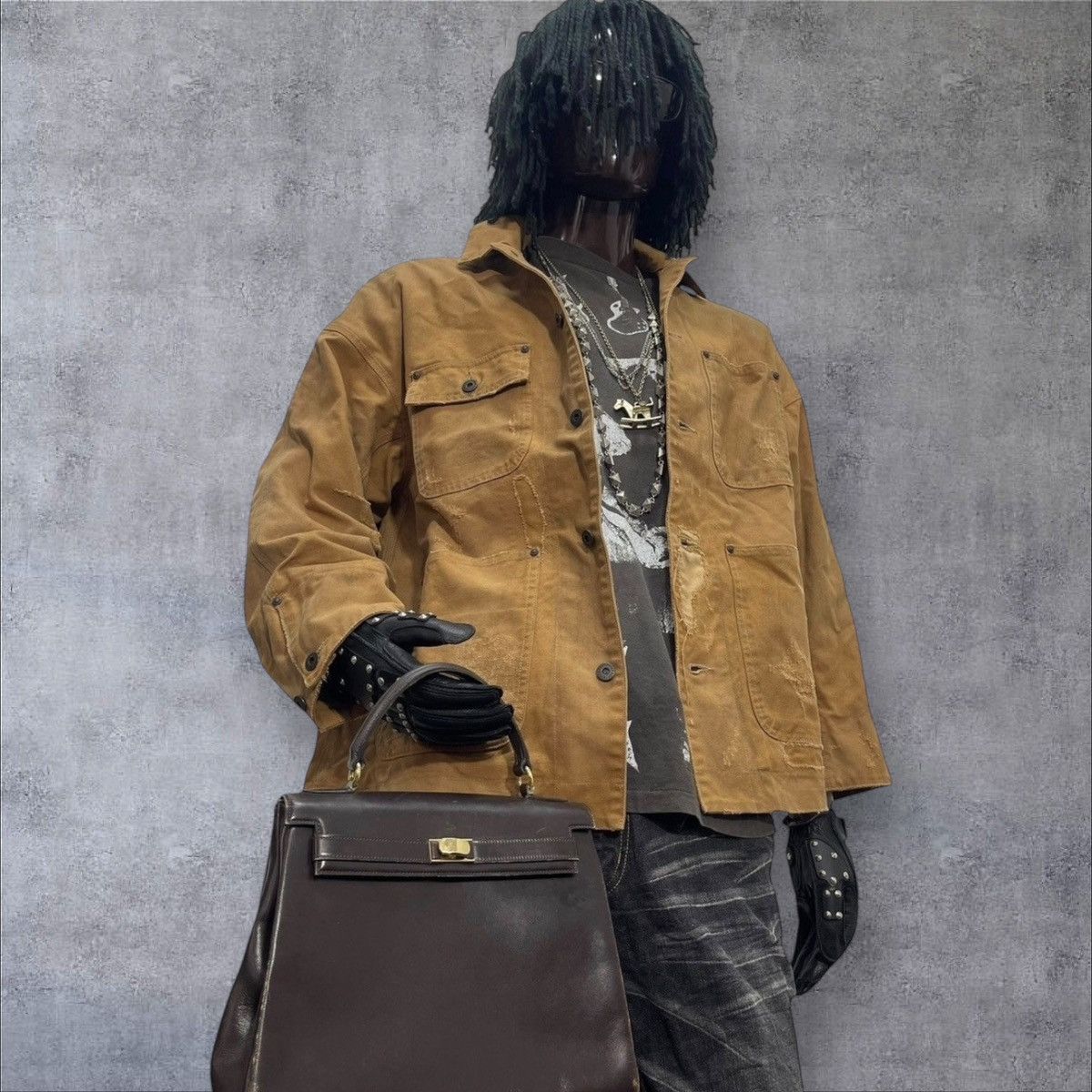 If Six Was Nine Kelly Bag Style Full Leather Vtg Wako hermes birkin 1🟩3 Size ONE SIZE - 3 Thumbnail