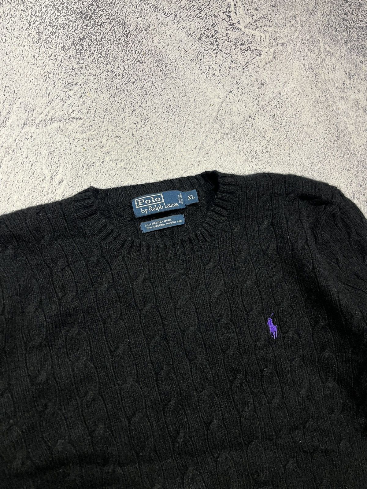 Polo Ralph Lauren Vintage 90’s Polo Ralph Lauren Wool Cable Knit Sweater Rare Size US XL / EU 56 / 4 - 5 Thumbnail