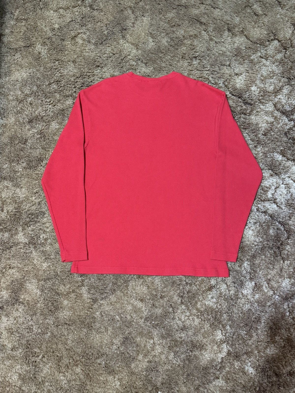 Reebok Vintage Reebok NHL Waffle Knit Long Sleeve Red Medium Size US M / EU 48-50 / 2 - 4 Thumbnail