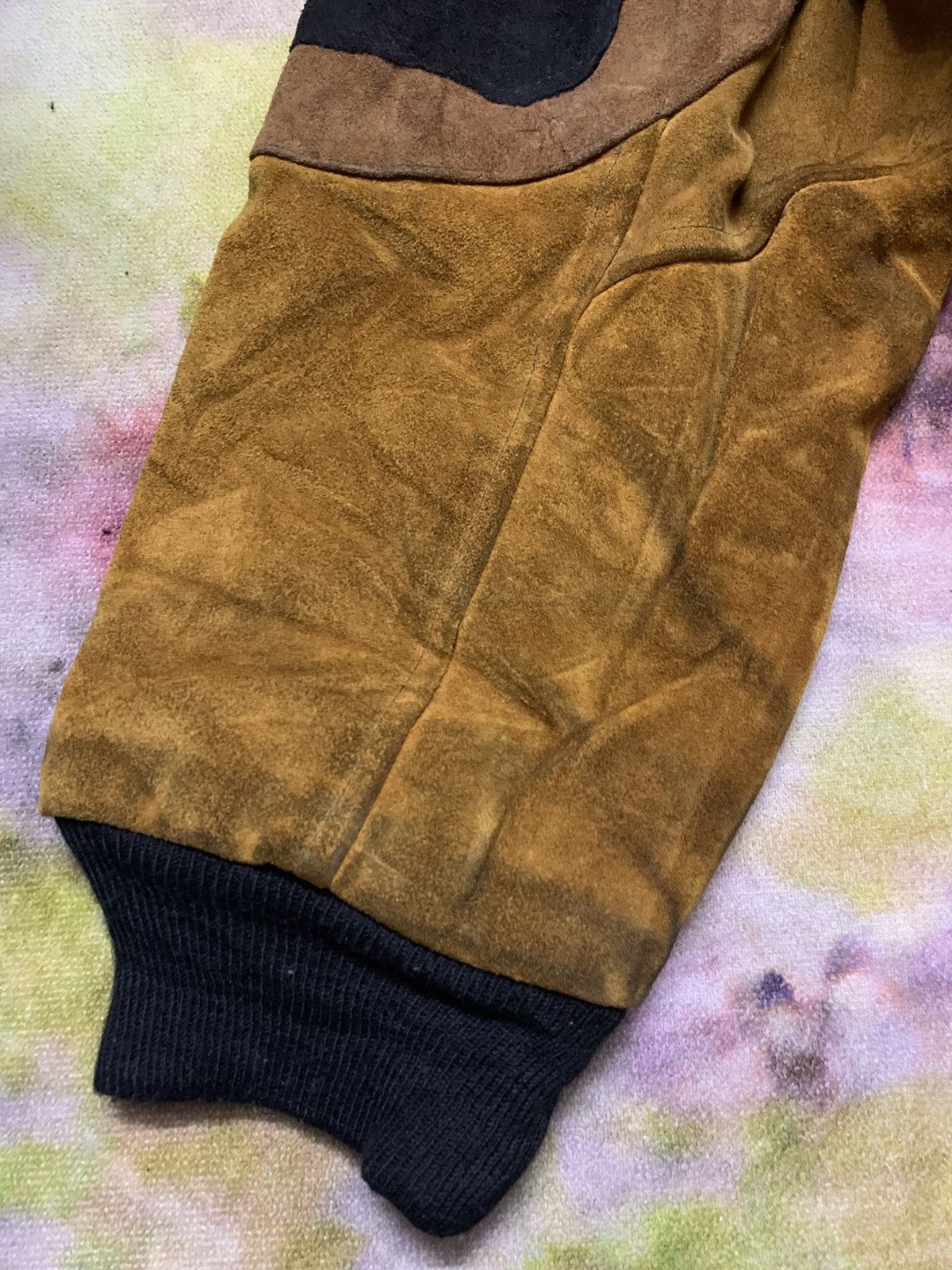 Leather Vintage Eight Ball Leather Suede Dirty Made in England Size US L / EU 52-54 / 3 - 14 Thumbnail