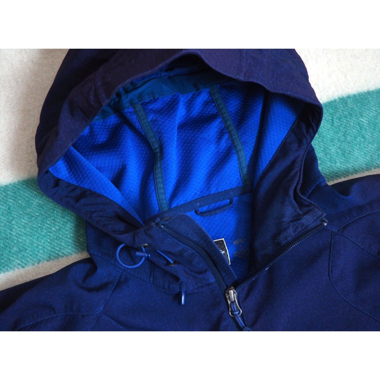 Vintage REI Hose Navy Blue Softshell Full Zip Logo Outdoor Hiking Hooded Jacket Coat Mens L Size US L / EU 52-54 / 3 - 3 Thumbnail