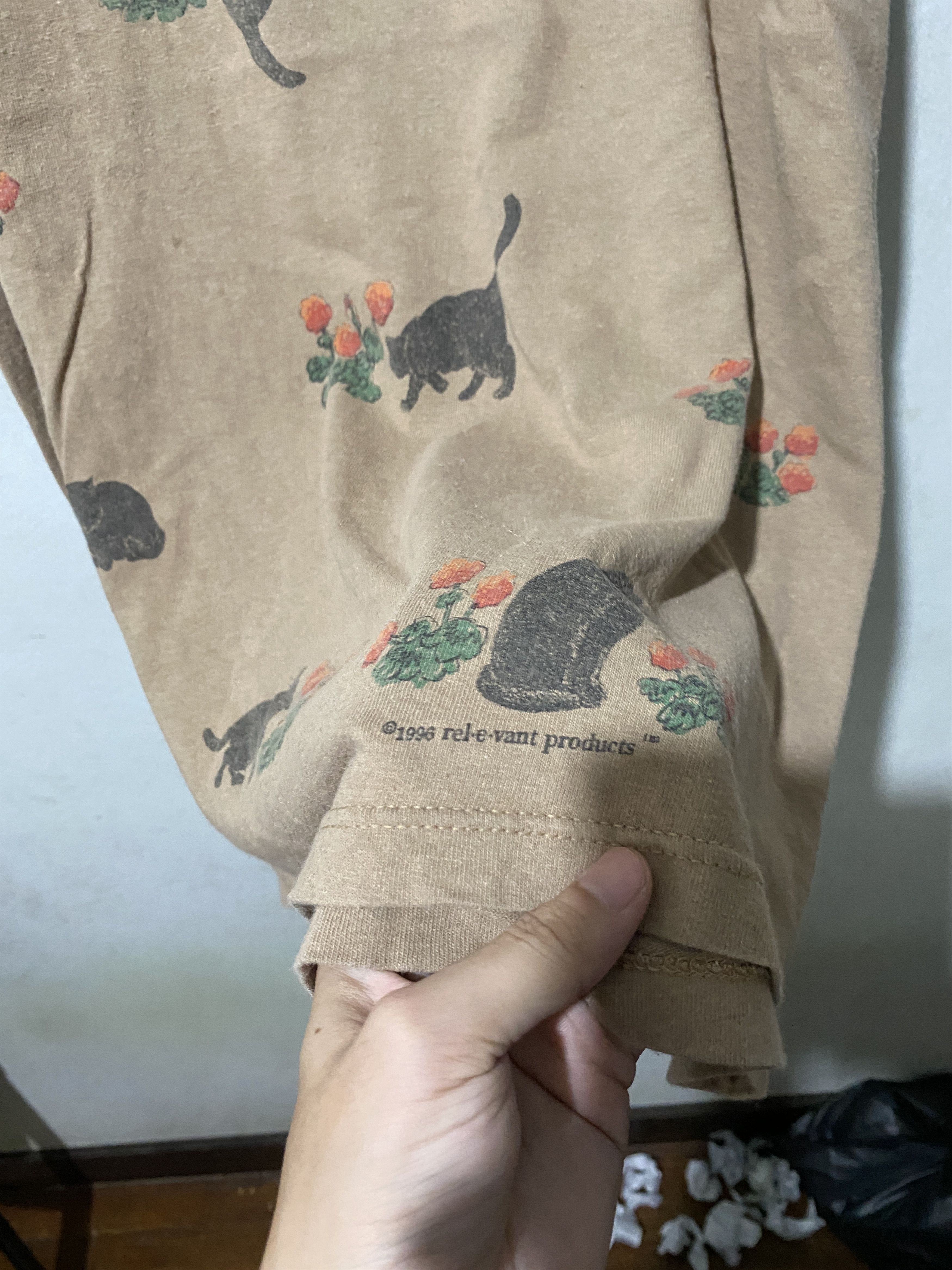 Vintage Vintage 90s Cat Shirt Size US L / EU 52-54 / 3 - 2 Thumbnail
