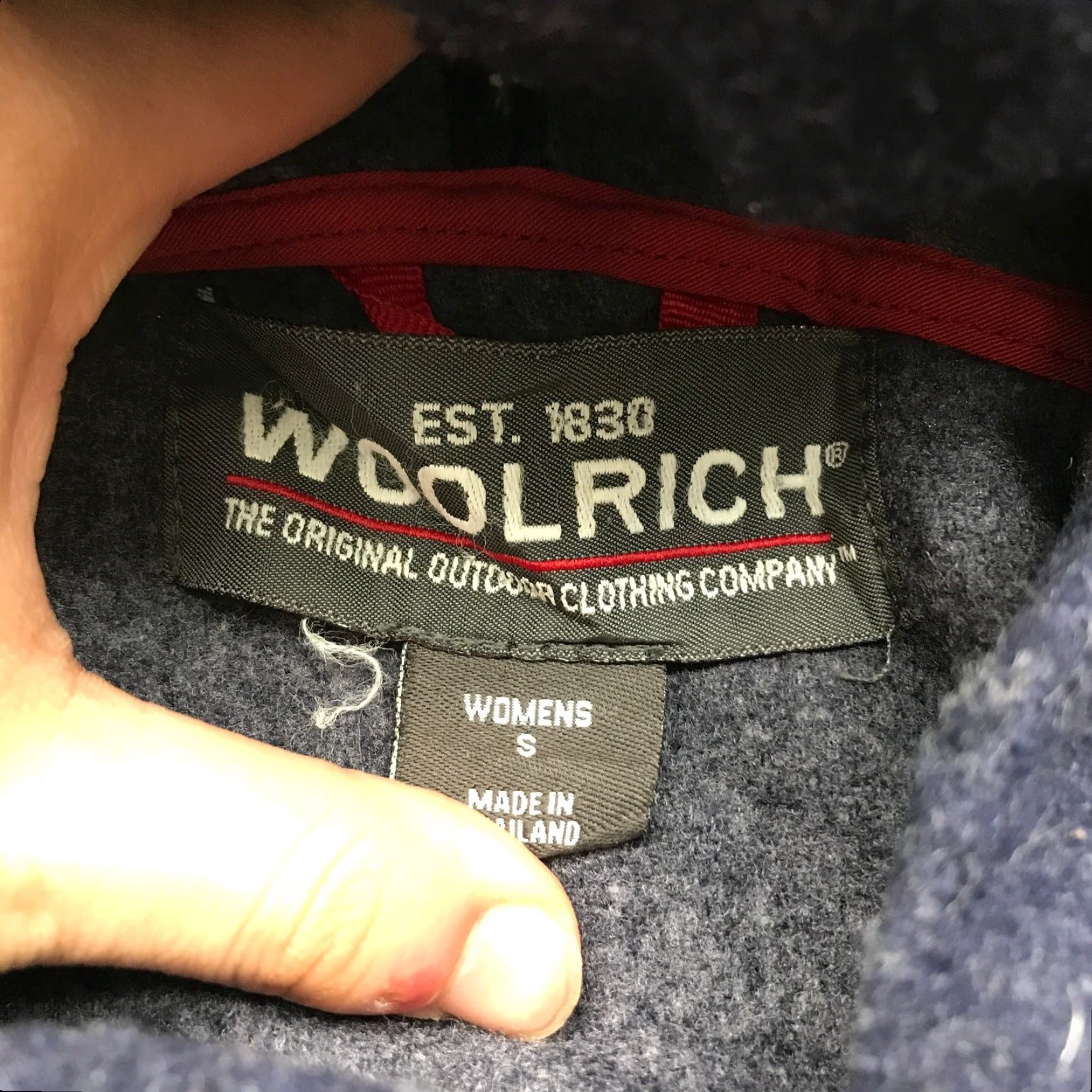 Vintage VINTAGE Woolrich Duffle Coat Jacket Hoodie Women S Long Sleeve Toggle Pockets Blue Size S / US 4 / IT 40 - 3 Thumbnail