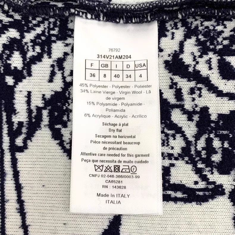 Dior Dior Dark blue pirate sailboat inlaid flower round neck zi Size XS / US 0-2 / IT 36-38 - 6 Thumbnail