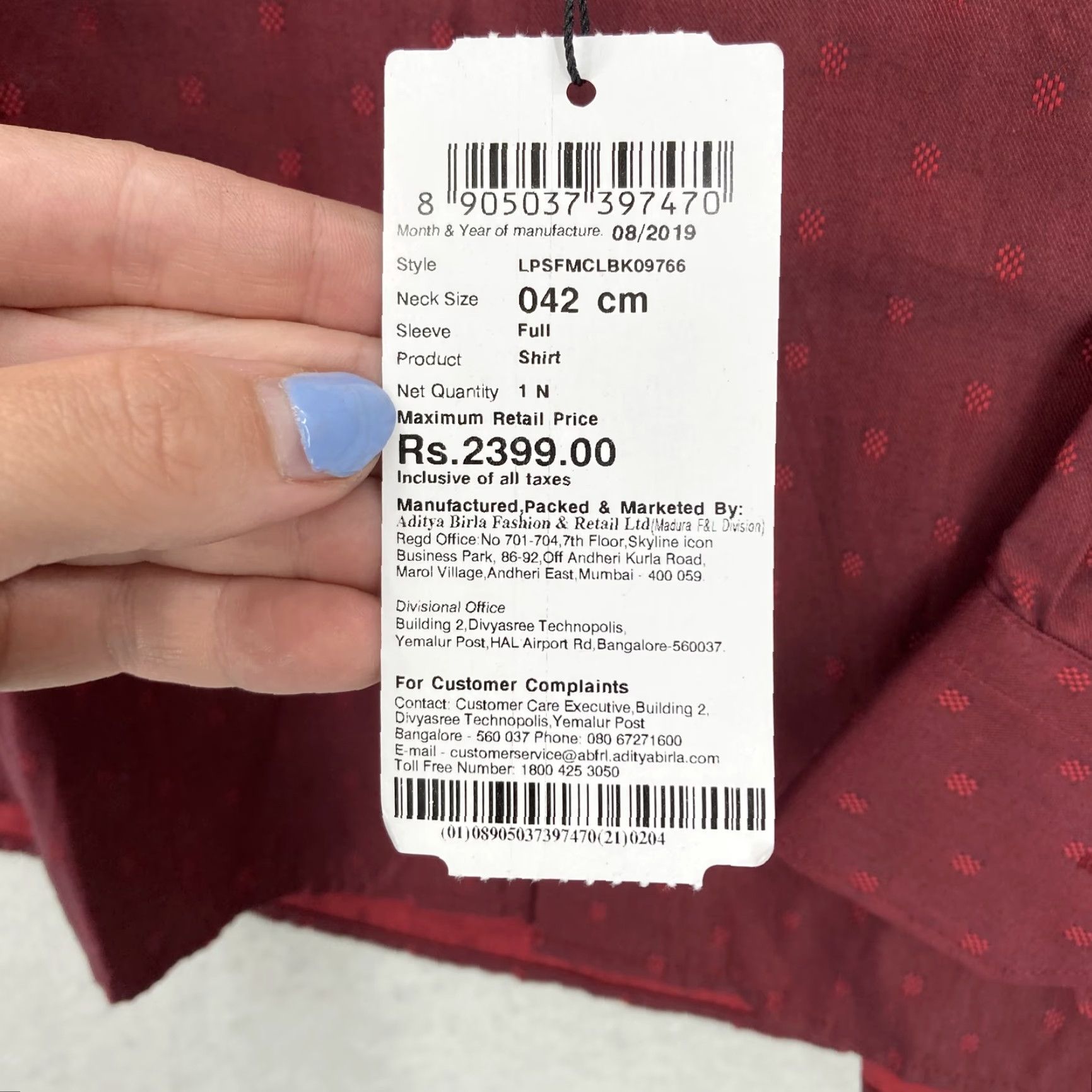 Vintage Louis Philippe Shirt Mens L Red Classic Fiesta Collection Cotton Party Shirt Dress Shirt Long Sleeve Polka Dot 100% Cotton Mens Regular LPSFMCLBK09766 Size US L / EU 52-54 / 3 - 7 Thumbnail