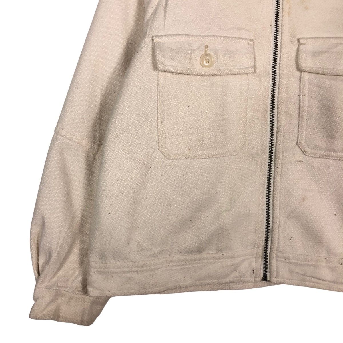 Japanese Brand 🔥Vintage Wool Work Chore Jacket GU Japan Issey Miyake Size US XL / EU 56 / 4 - 4 Thumbnail