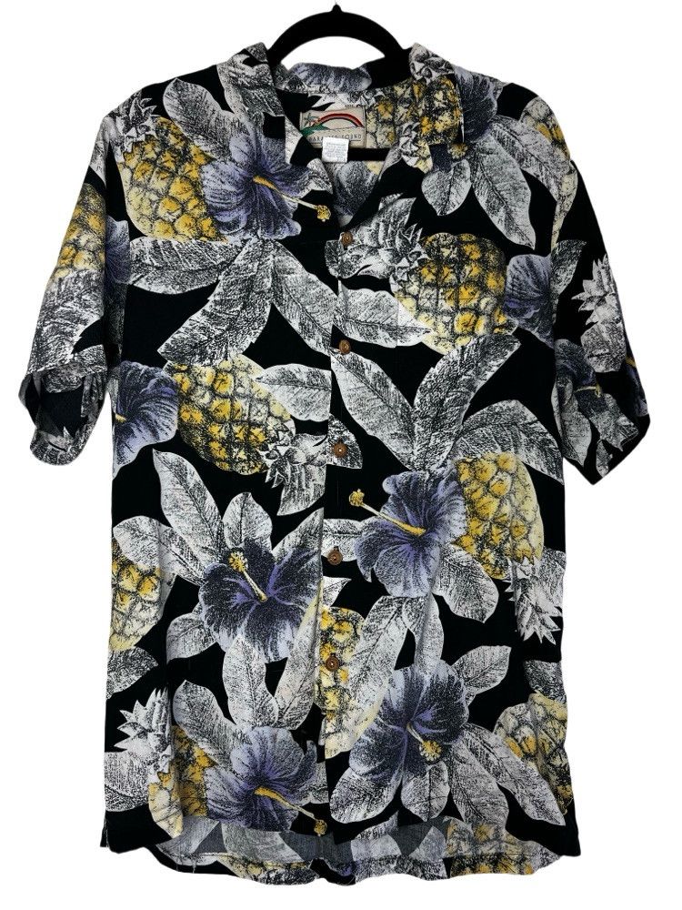 Paradise Found 1980's Paradise Found Hibiscus Pineapple Shirt -Magnum P.I. Size US L / EU 52-54 / 3 - 1 Thumbnail