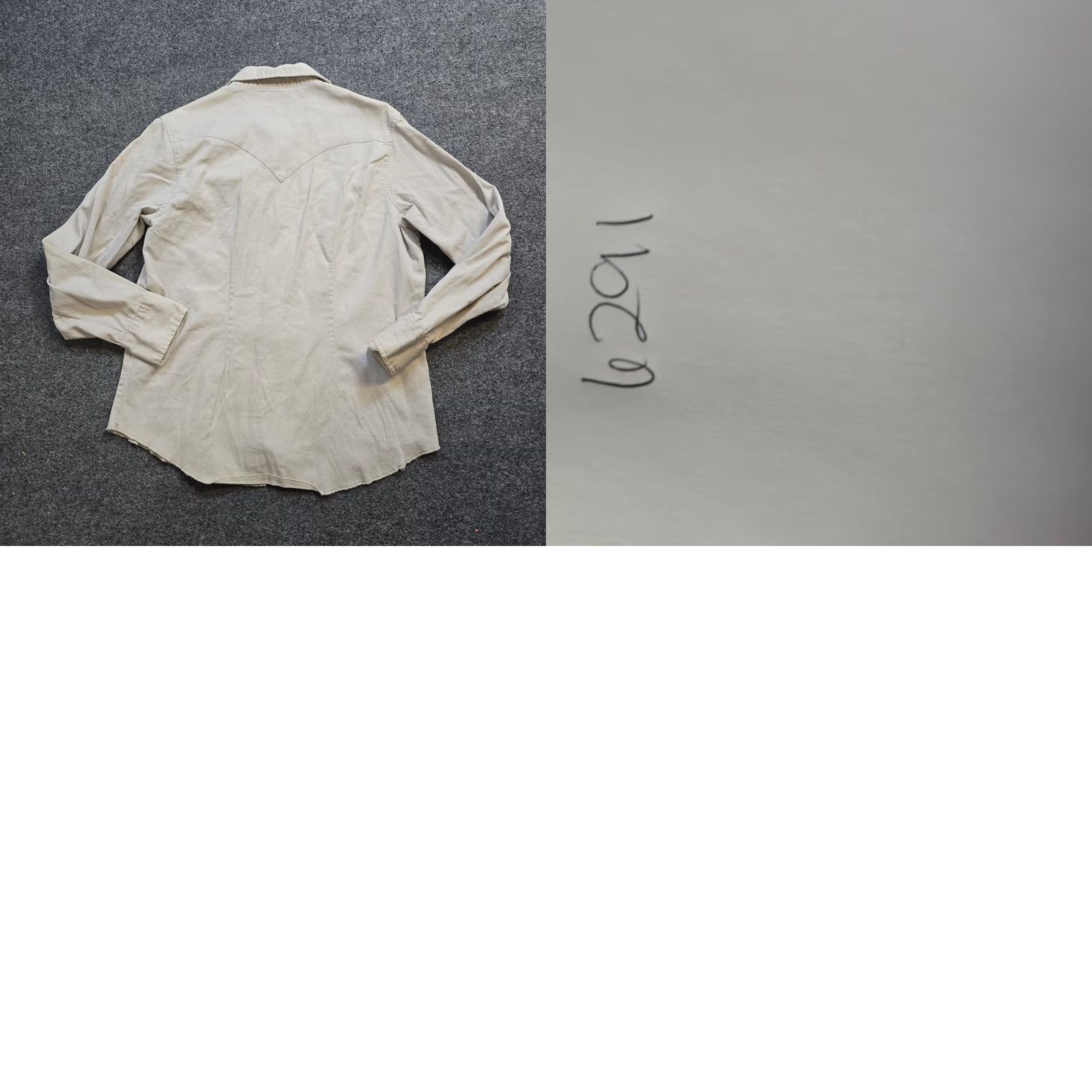 Wrangler Wrangler Wrancher Top Womens L Gray Pearl Snap Long Sleeve Casual Shirt Size L / US 10 / IT 46 - 8 Thumbnail