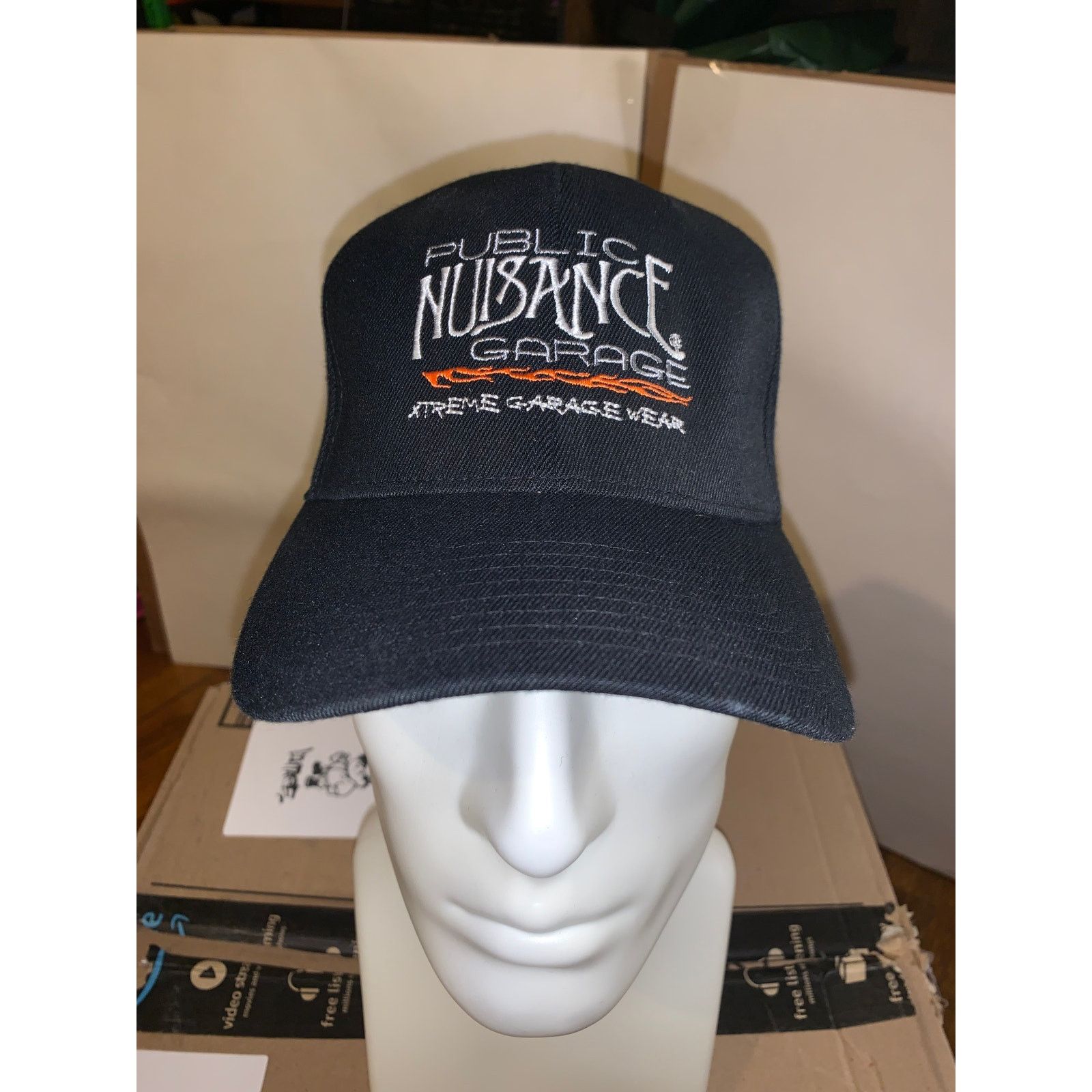 Other Public Nuisance Garage Hat Black FlexFit S M Deadstock Size ONE SIZE - 1 Thumbnail