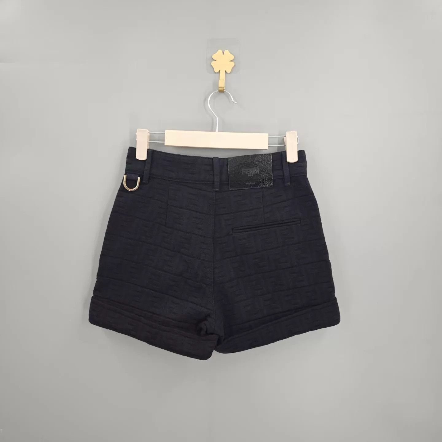 Fendi Fendi Full Logo Denim Shorts 36 99 Size 25" / US 0 / IT 36 - 2 Thumbnail