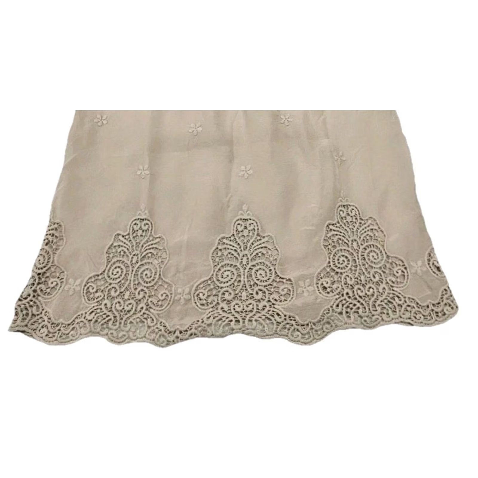 Johnny Was Johnny Was Cupra Rayon Embroidered Blouse Small Cream Boho Cottagecore Tunic Blouse Women S Cupro Voile Floral Embroidered Size S / US 4 / IT 40 - 7 Thumbnail