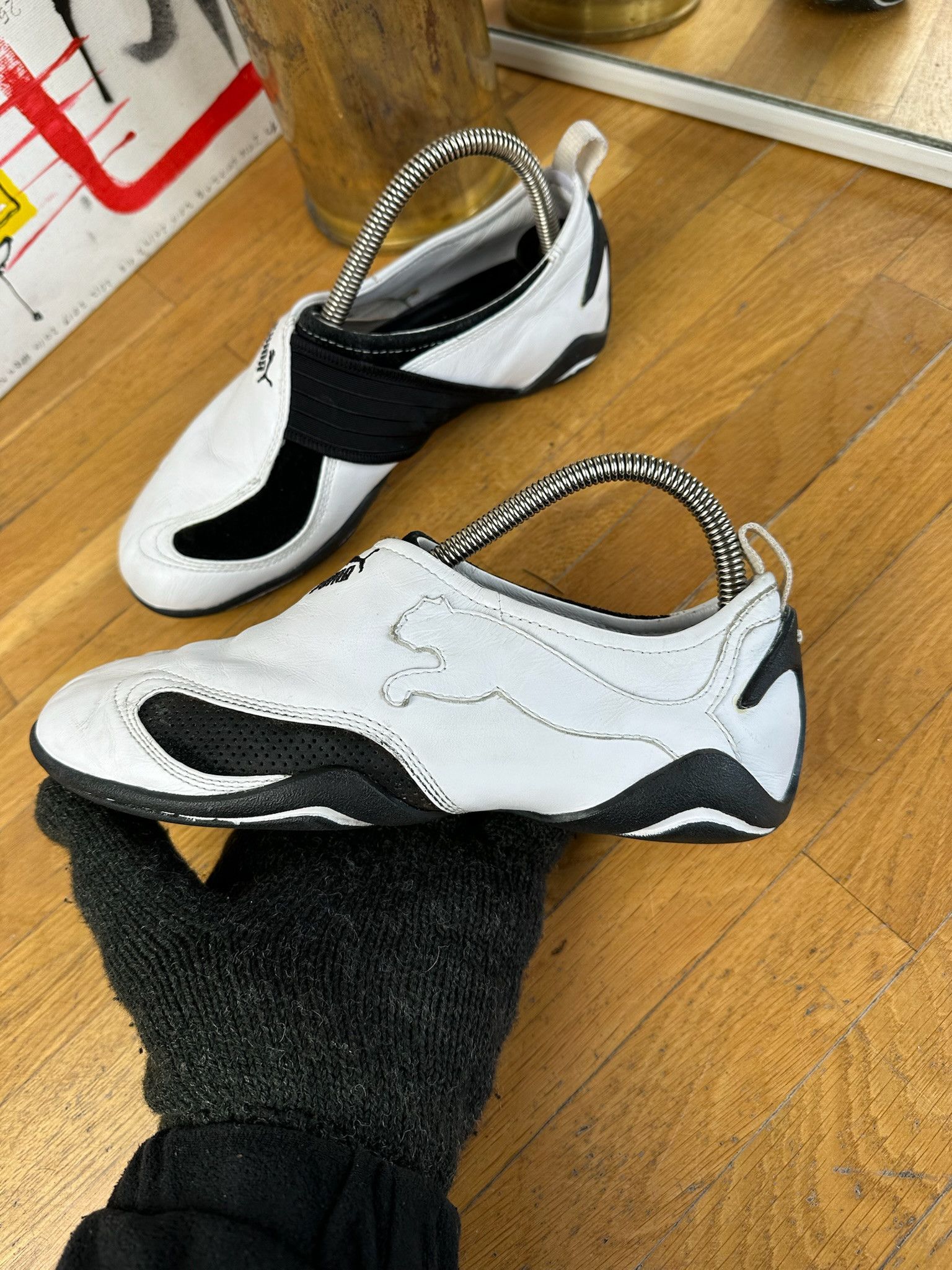 Puma Vintage 2000s Puma Ripple Slip-On Sneakers Size US 6.5 / IT 36.5 - 10 Thumbnail