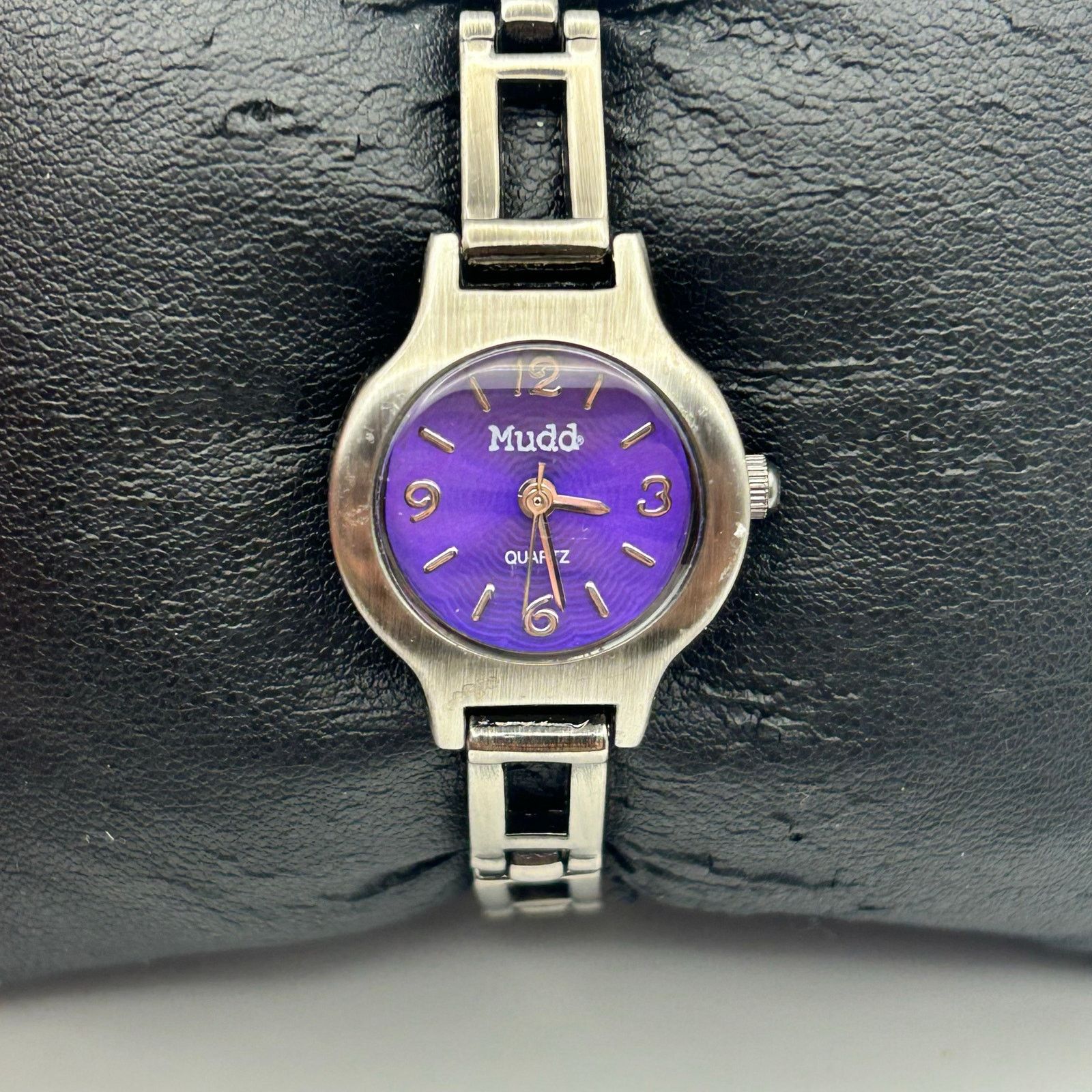 Other Mudd Women’s Silver Tone Bracelet Watch Purple Dial Quartz Size ONE SIZE - 1 Thumbnail