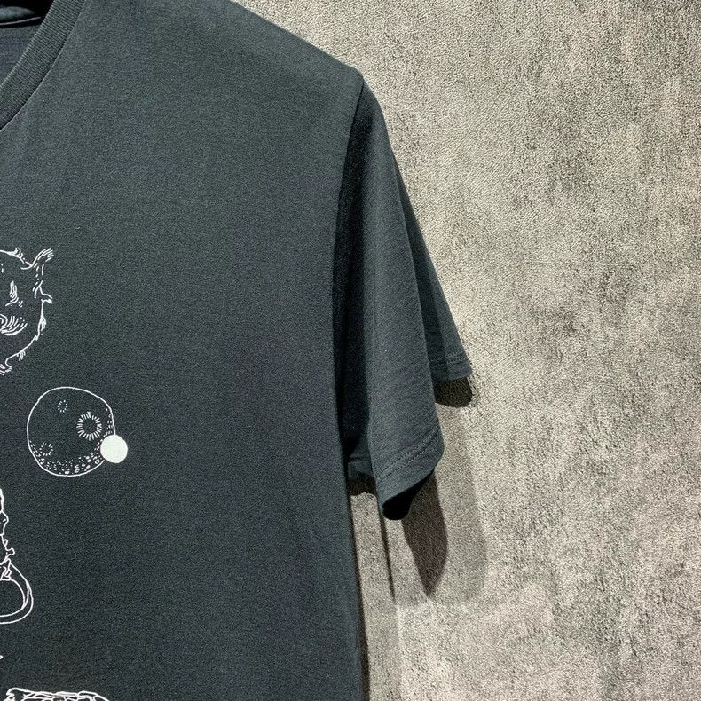 Saint Laurent Paris Saint Laurent Black printed short sleeves 2504-Nextarrow Size US M / EU 48-50 / 2 - 6 Thumbnail