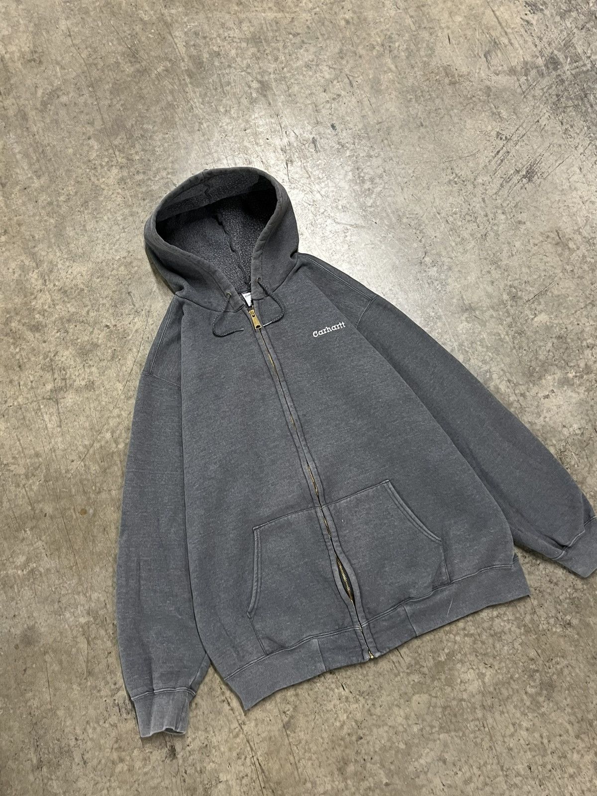 Carhartt × Vintage Carhartt vintage zip up hoodie skater streetwear boxy rare Size US XL / EU 56 / 4 - 1 Thumbnail