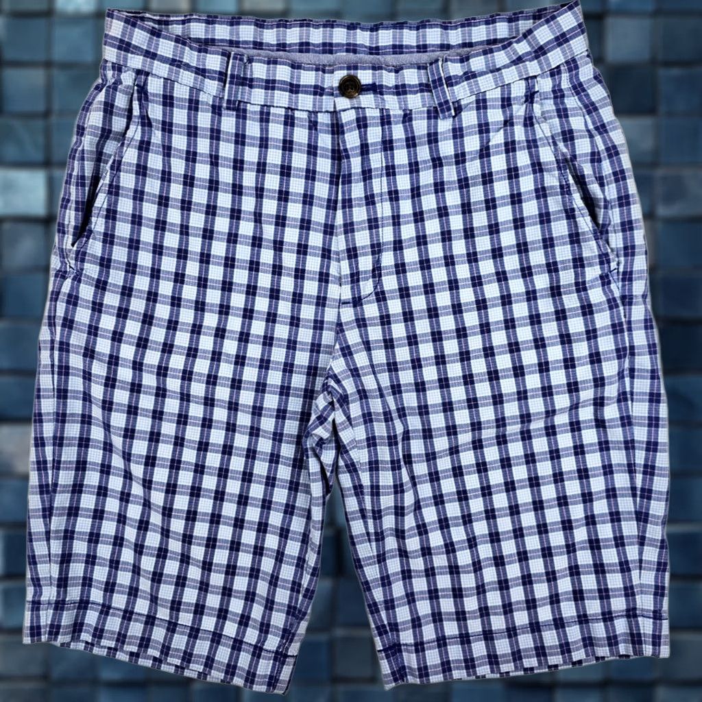 Brooks Brothers Brooks Brothers Bermuda Shorts Men 31 Casual Plaid Pink Blue Shorts Bermuda, Men, 31, Cotton, Blue, Pink, Regular Fit Size US 31 - 1 Thumbnail