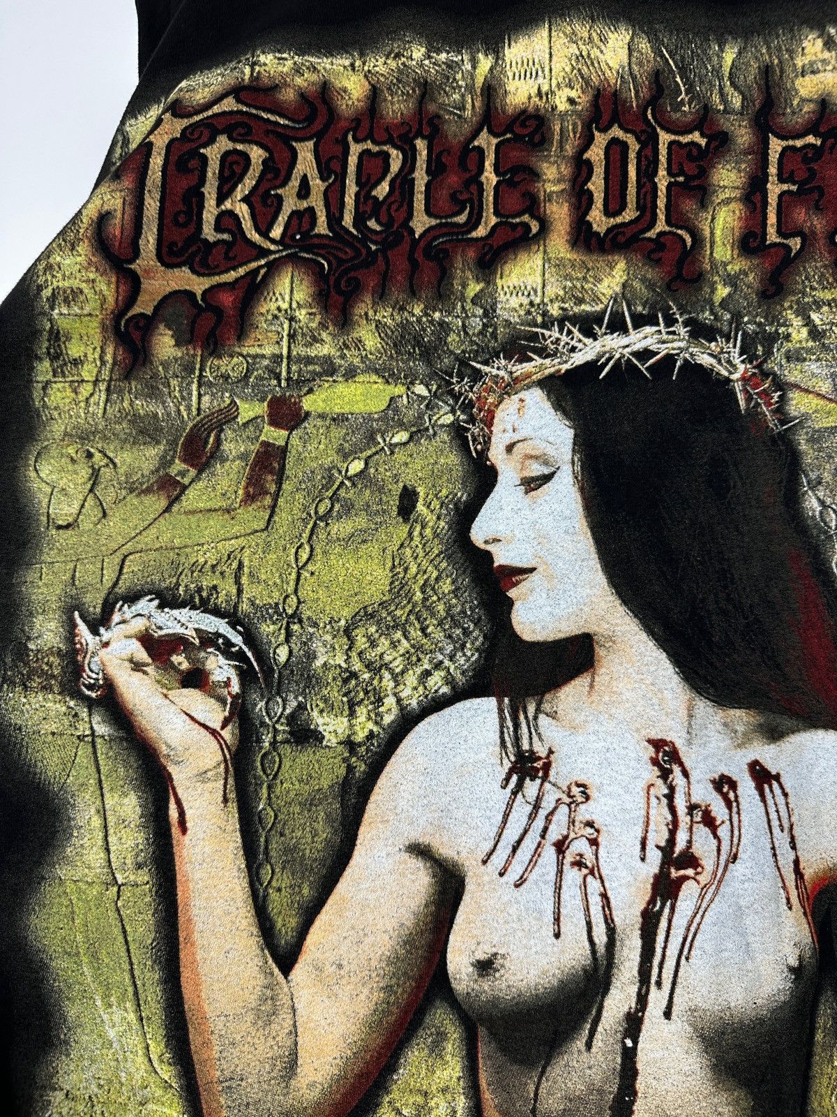 Band Tees 1998 Vintage Cradle of Filth Praise The Whore Long Sleeve Size US XL / EU 56 / 4 - 22 Thumbnail
