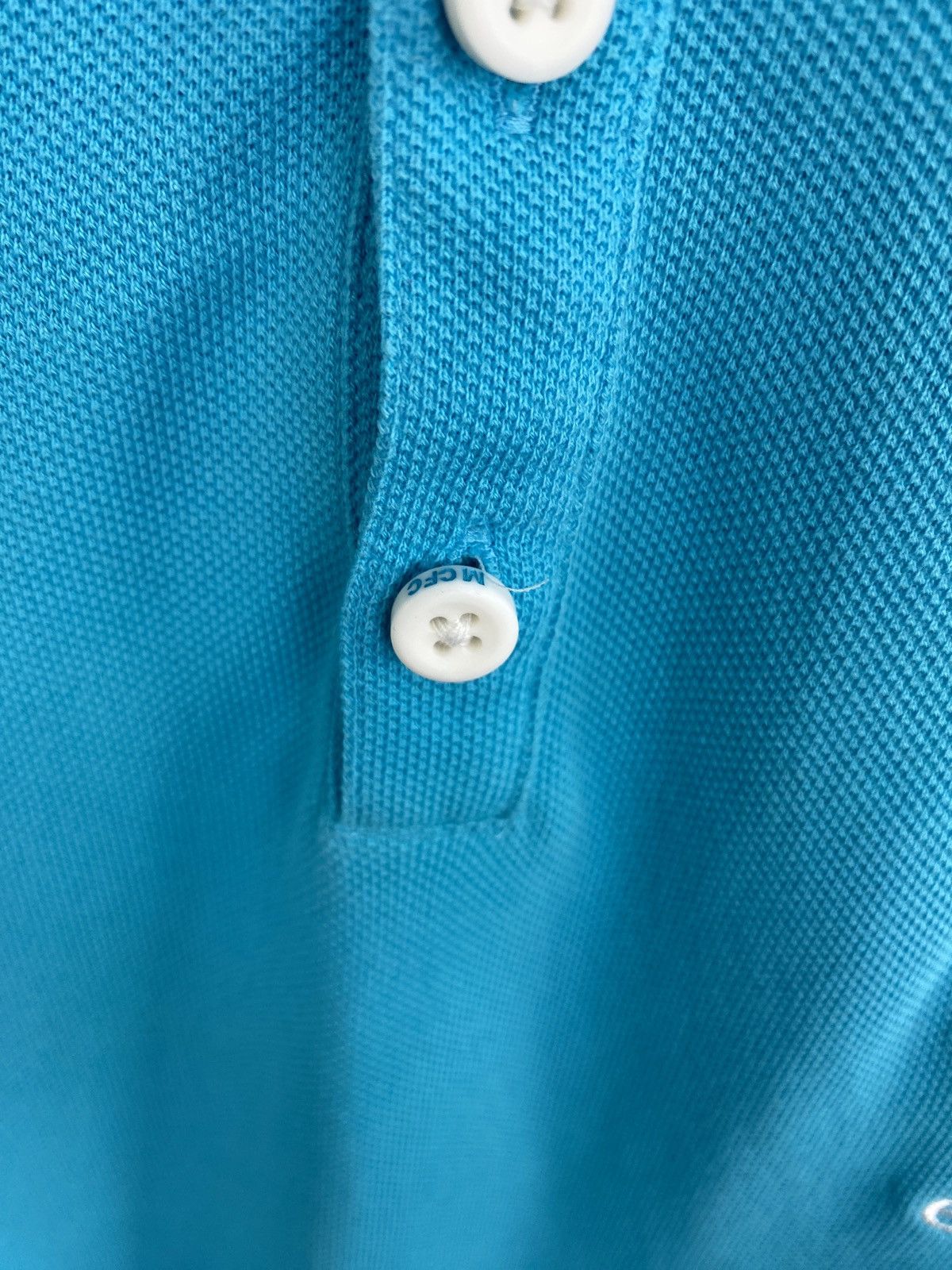 Nike 🏴󠁧󠁢󠁥󠁮󠁧󠁿 Vtg Y2K Nike Manchester City Football Soccer Polo T-Shirt Size US L / EU 52-54 / 3 - 6 Thumbnail