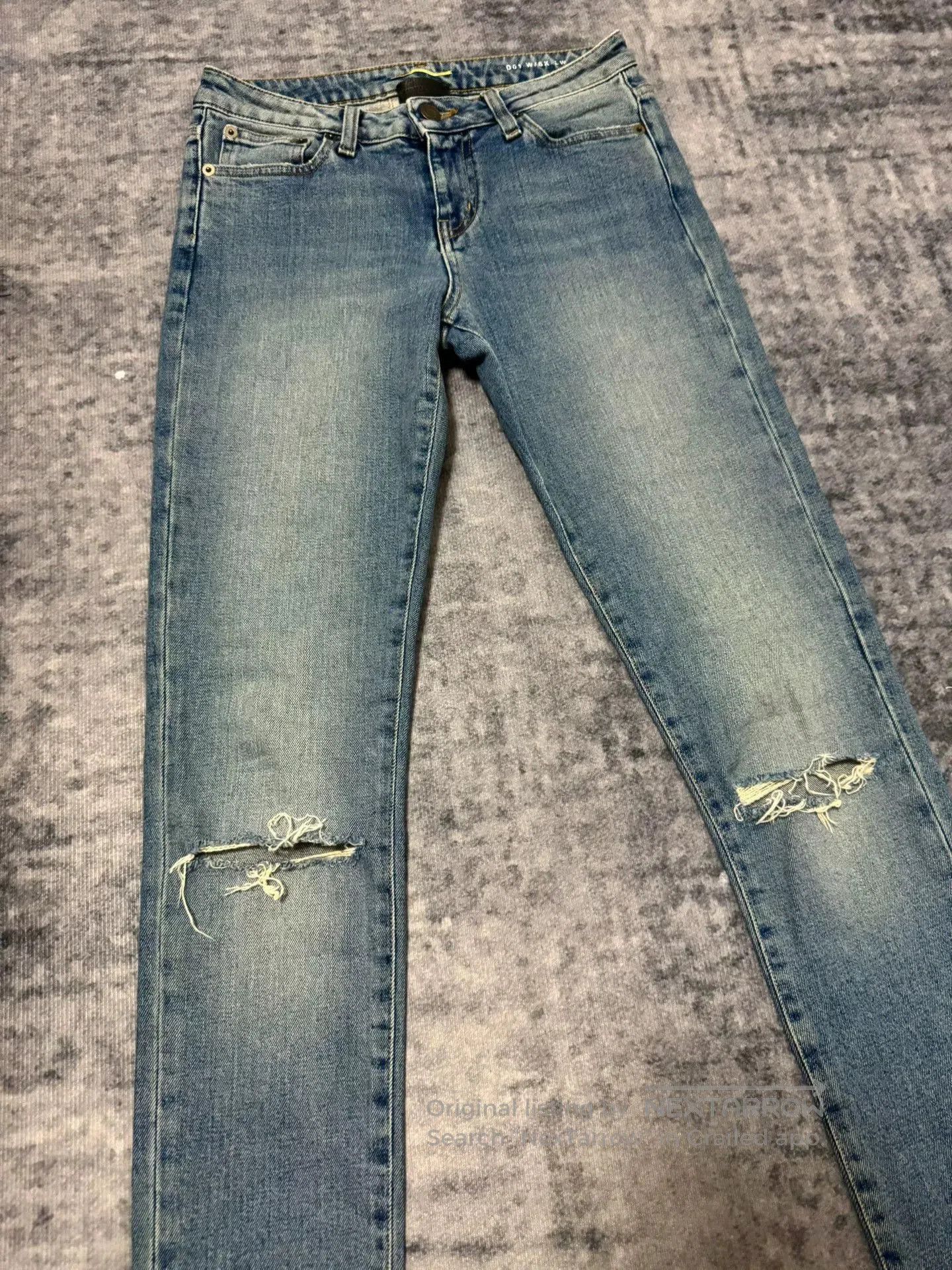 Saint Laurent Paris Saint Laurent Distressed Blue Jeans. Size US 30 / EU 46 - 3 Thumbnail