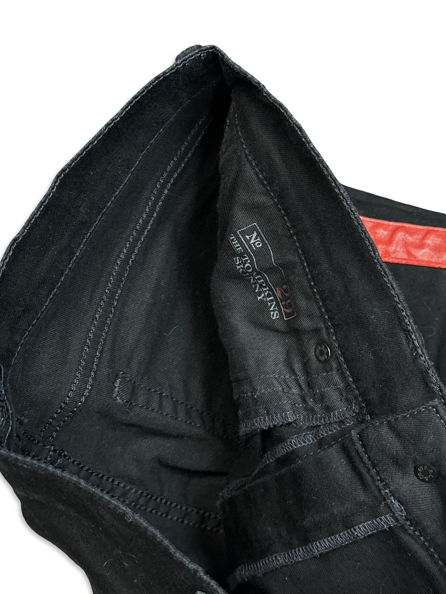 Polo Ralph Lauren Polo Leather Stripes Denim skinny slim vintage jeans Size US 29 - 4 Thumbnail