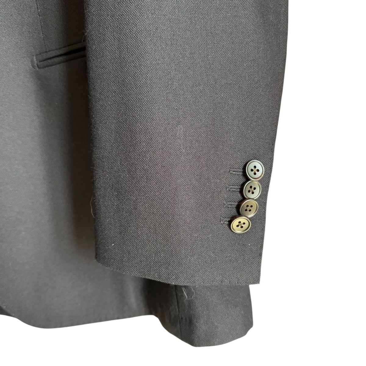 Suitsupply SuitSupply Havana Jetted Unlined Wool Blazer 44S Black Rogna Size 44S - 7 Thumbnail