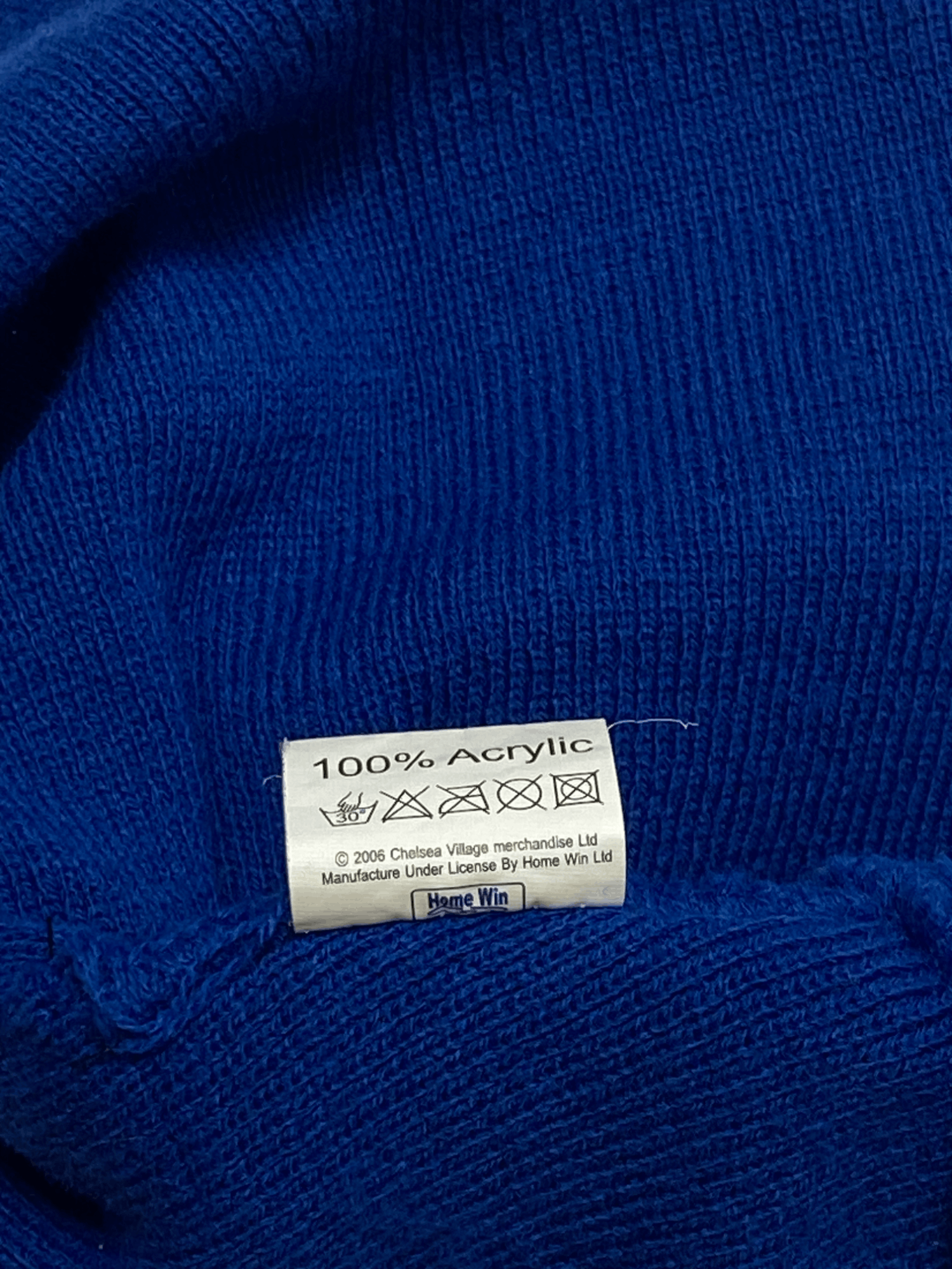 Chelsea Soccer VINTAGE SOCCER CHELSEA FC 06 / 07 BEANIE BLUE WARM Size ONE SIZE - 4 Thumbnail