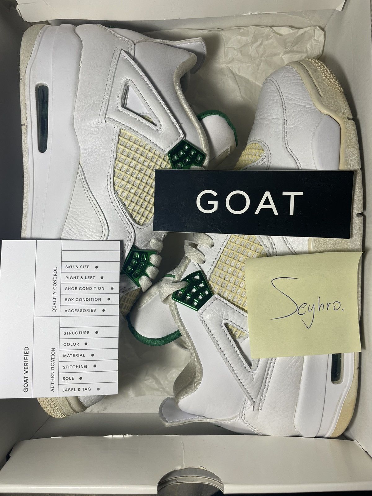 Jordan Brand Jordan 4 Metallic Green Size US 10.5 / EU 43-44 - 6 Thumbnail
