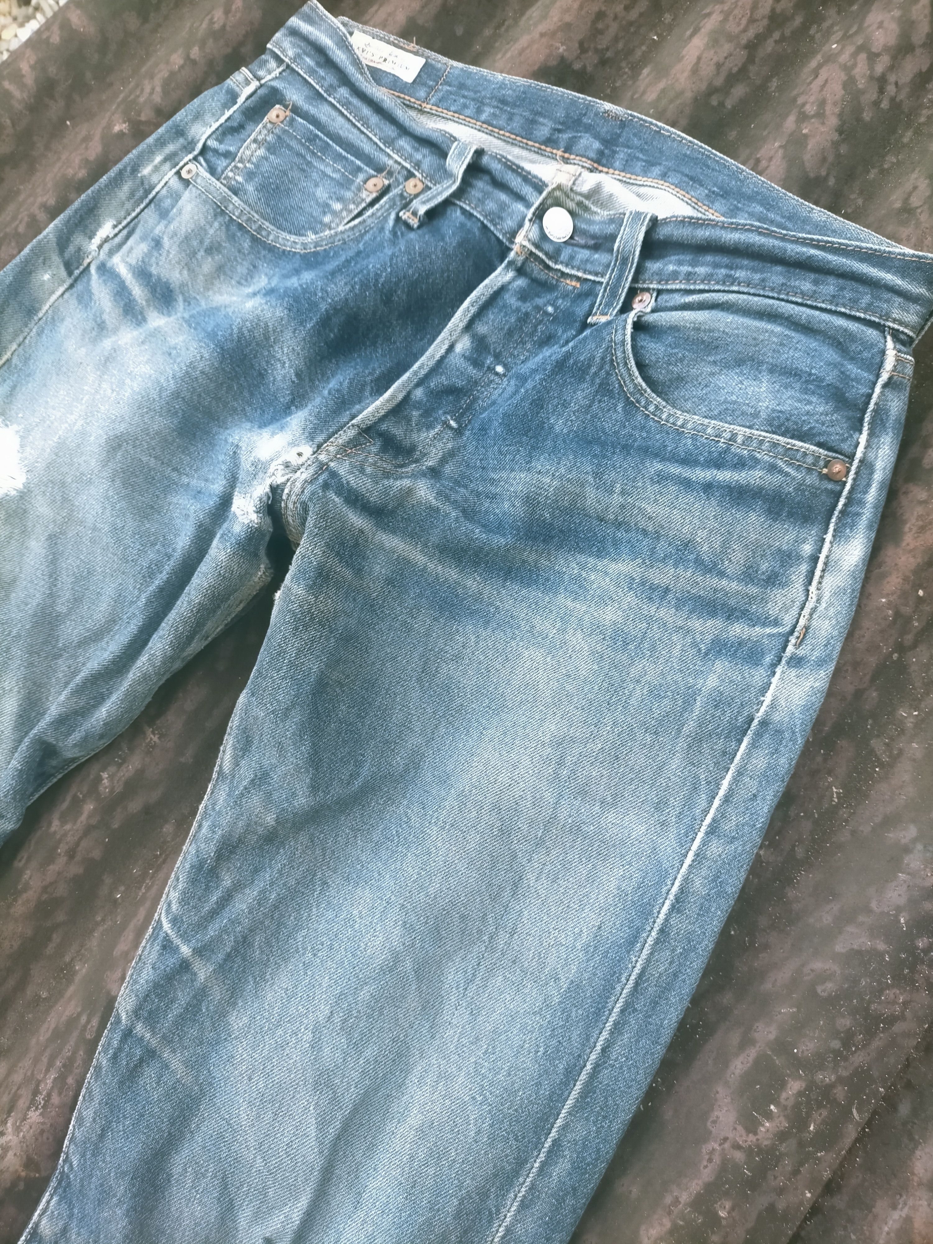 Levi's Vintage Clothing 🔥 Vintage Levis 501 Big E Selvedge Distressed Jeans Size US 30 / EU 46 - 3 Thumbnail